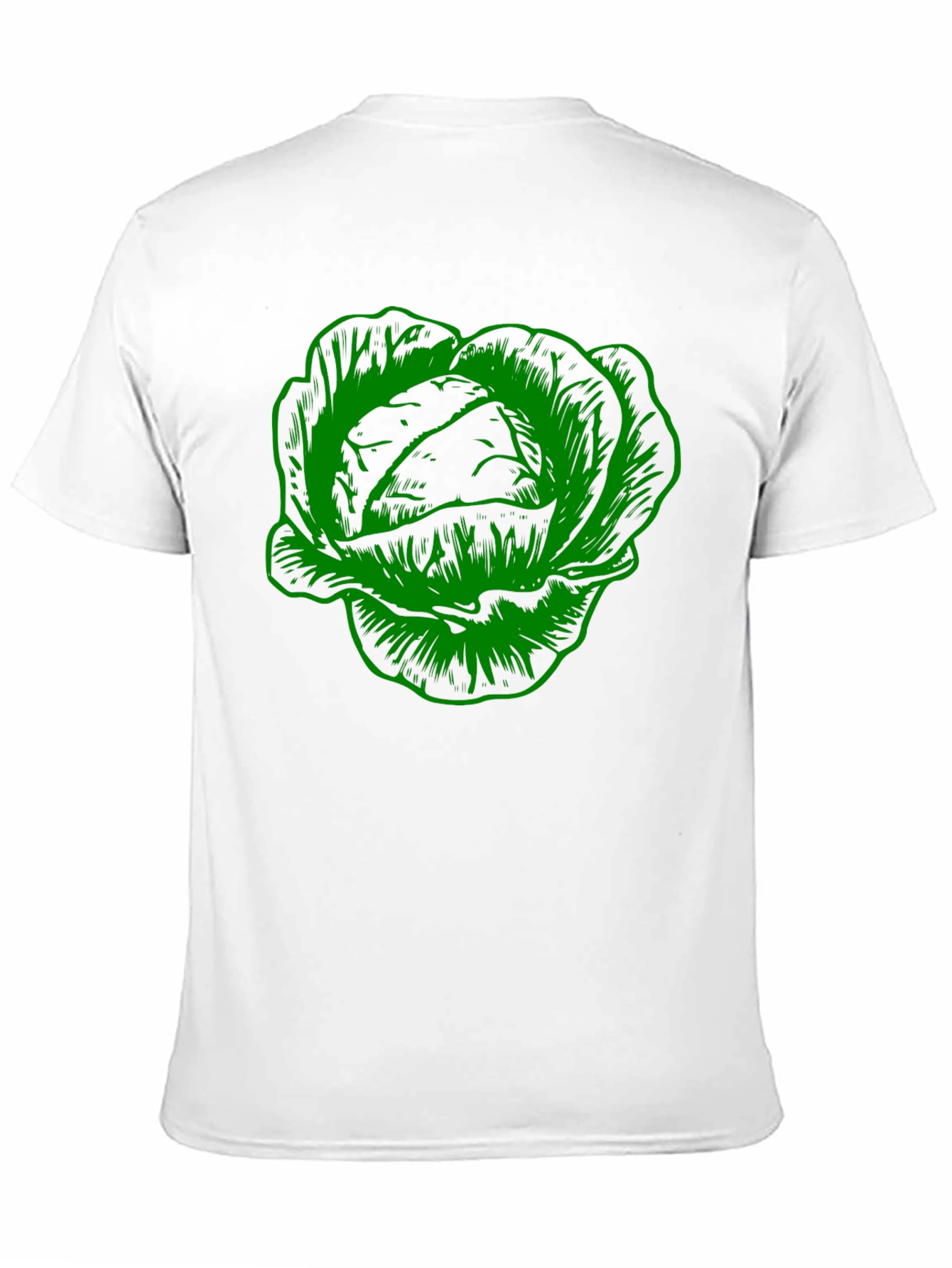 Black Cabbage Graphic Tee - Black Cotton T-Shirt view 11