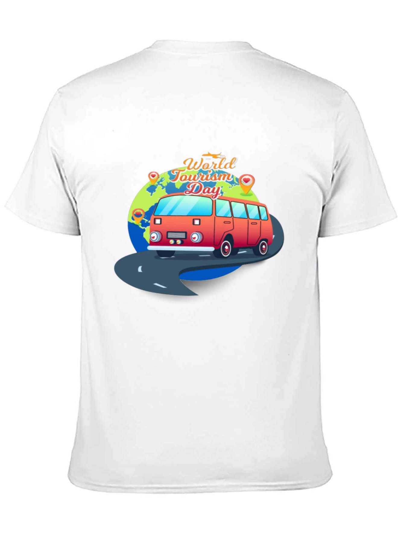 Black World Tourism Day Graphic T-Shirt view 11