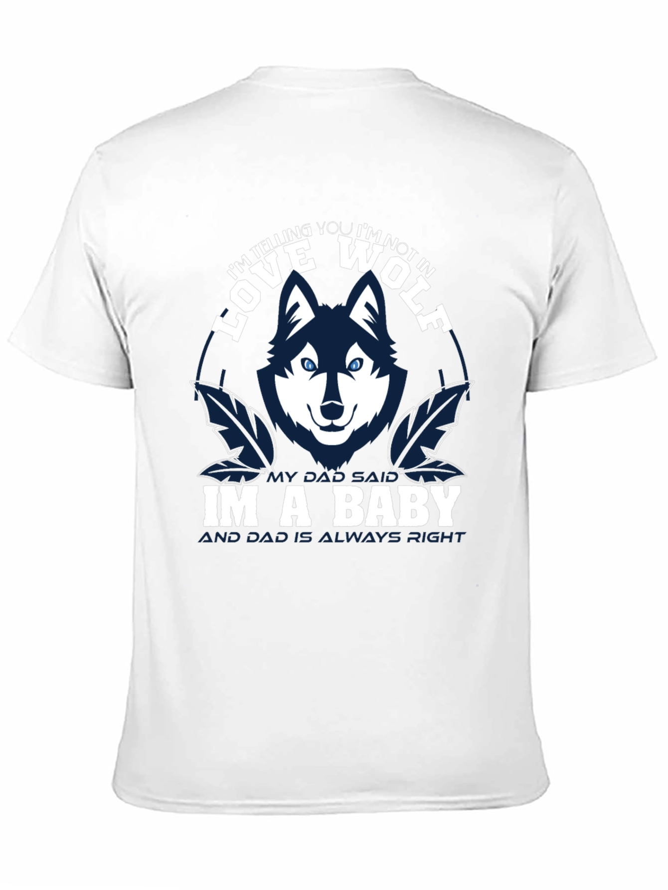Black Love Wolf Baby T-Shirt view 11