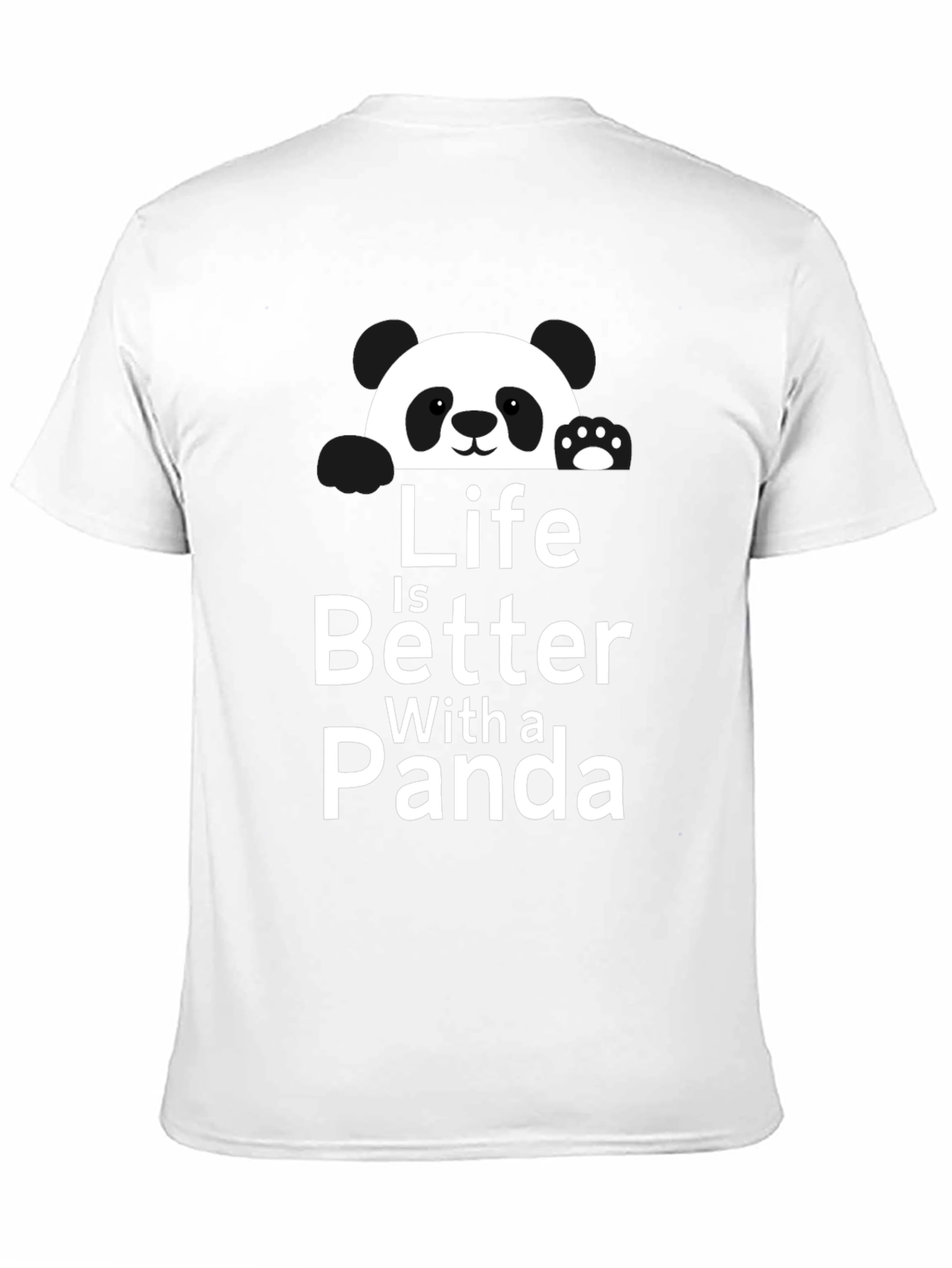 Black Life is Better with a Panda Graphic T-Shirt view 11