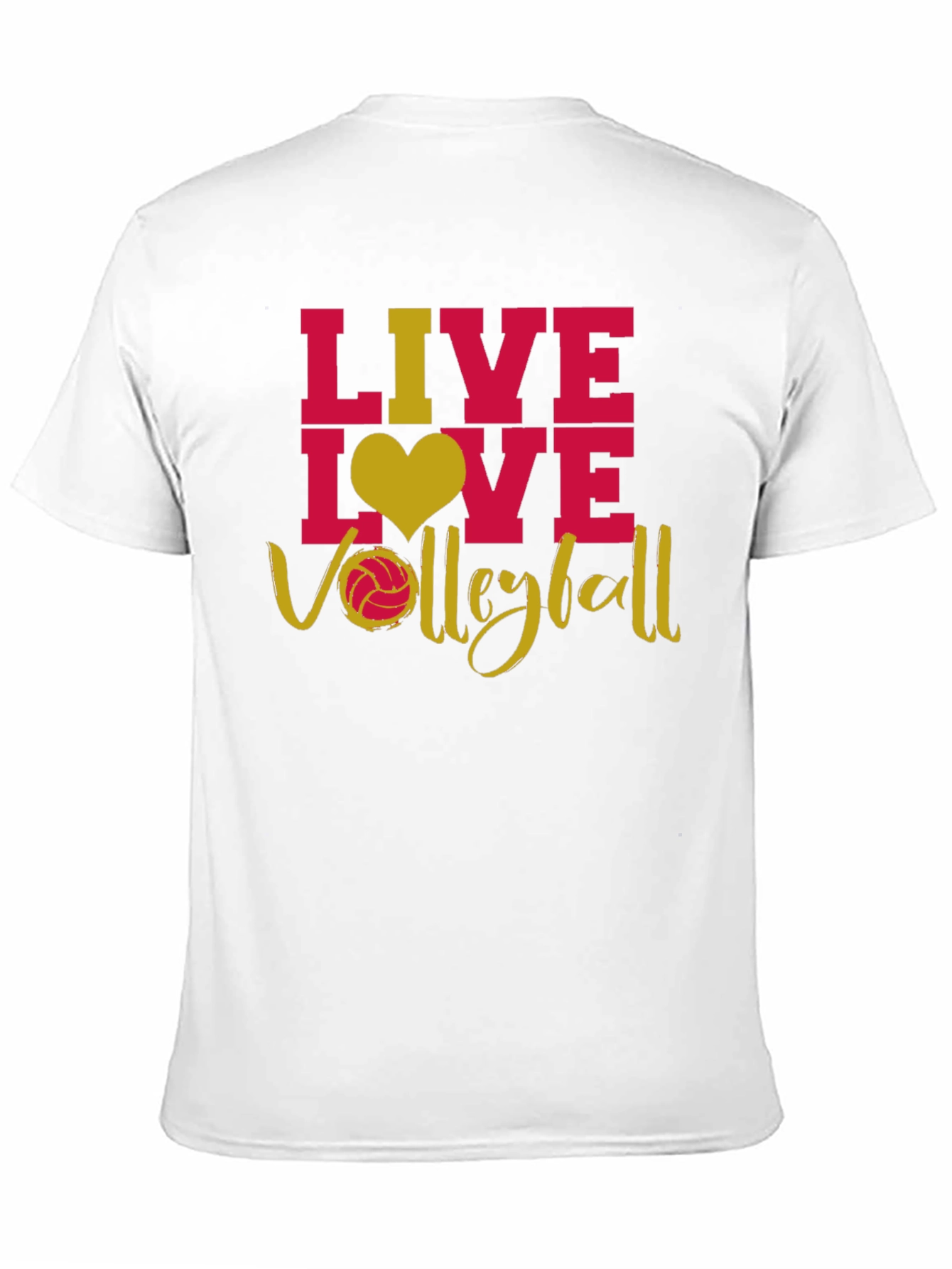 Black Live Love Volleyball Graphic T-Shirt view 11