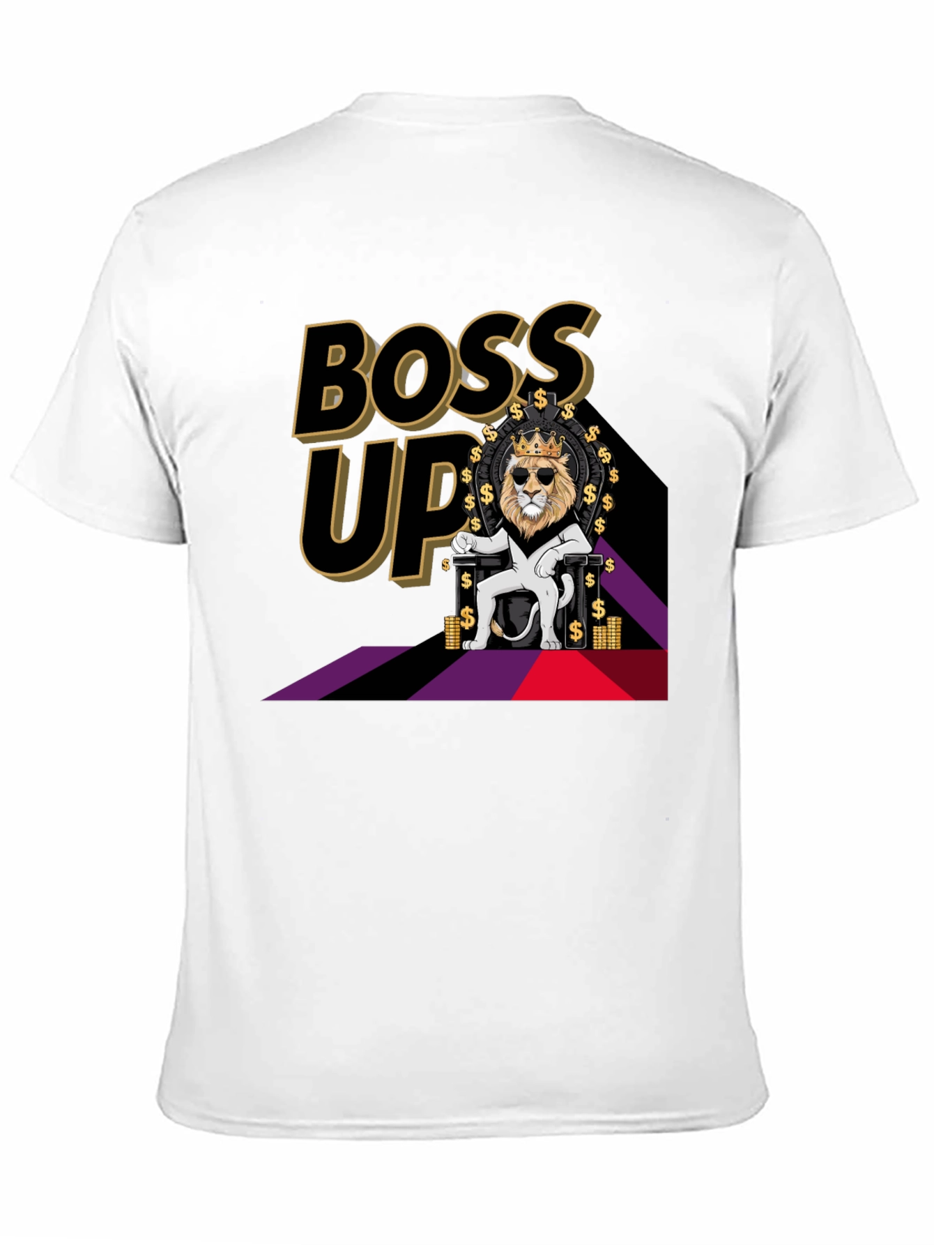 Black Boss Up Lion King T-Shirt view 11