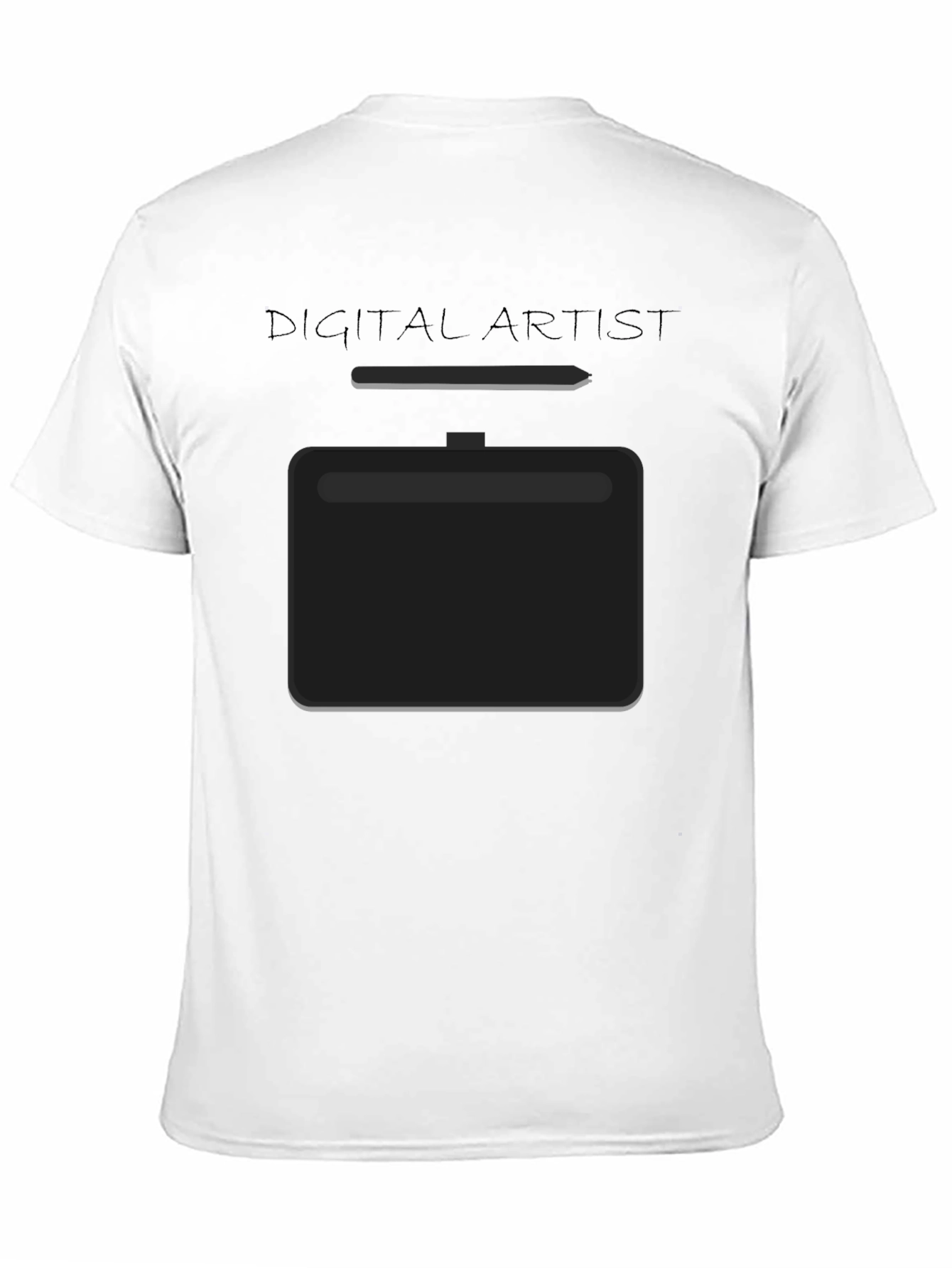 Black Digital Artist Tablet T-Shirt view 11
