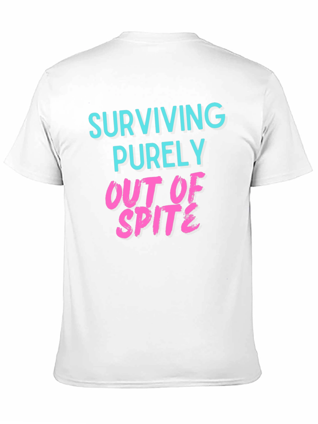 Black Surviving Out of Spite Graphic Tee - Black view 11