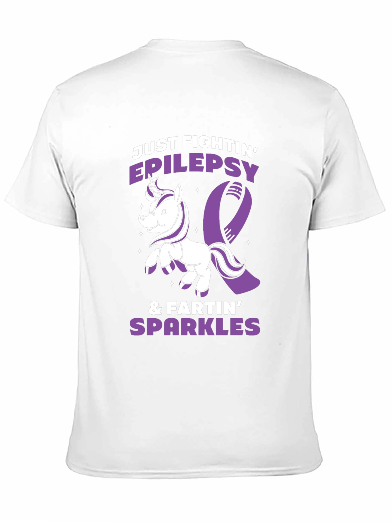 Black Epilepsy Awareness T-Shirt Unicorn Fighting Sparkles  view 11