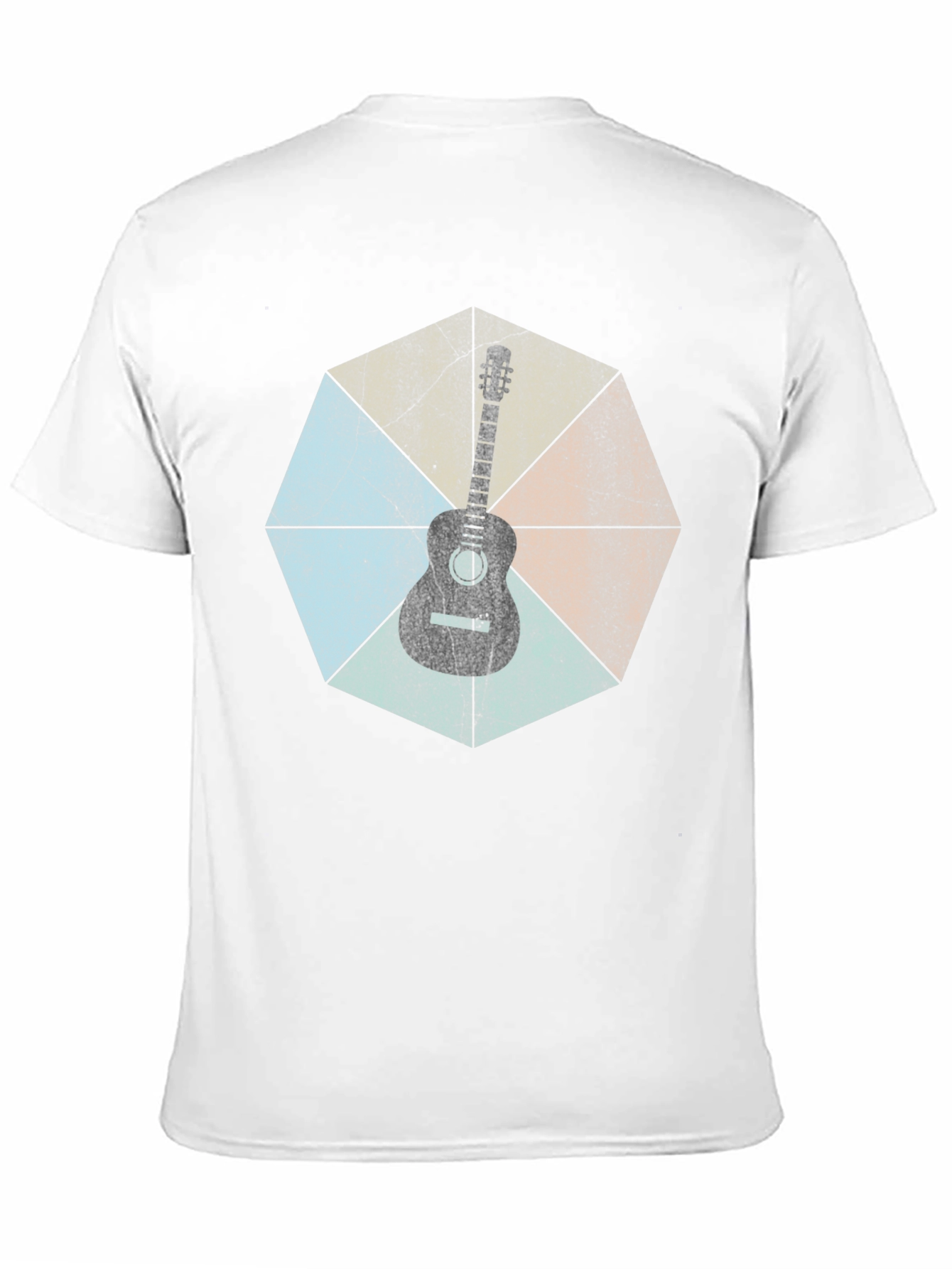 Black Guitar Graphic Tee - Retro Style view 11