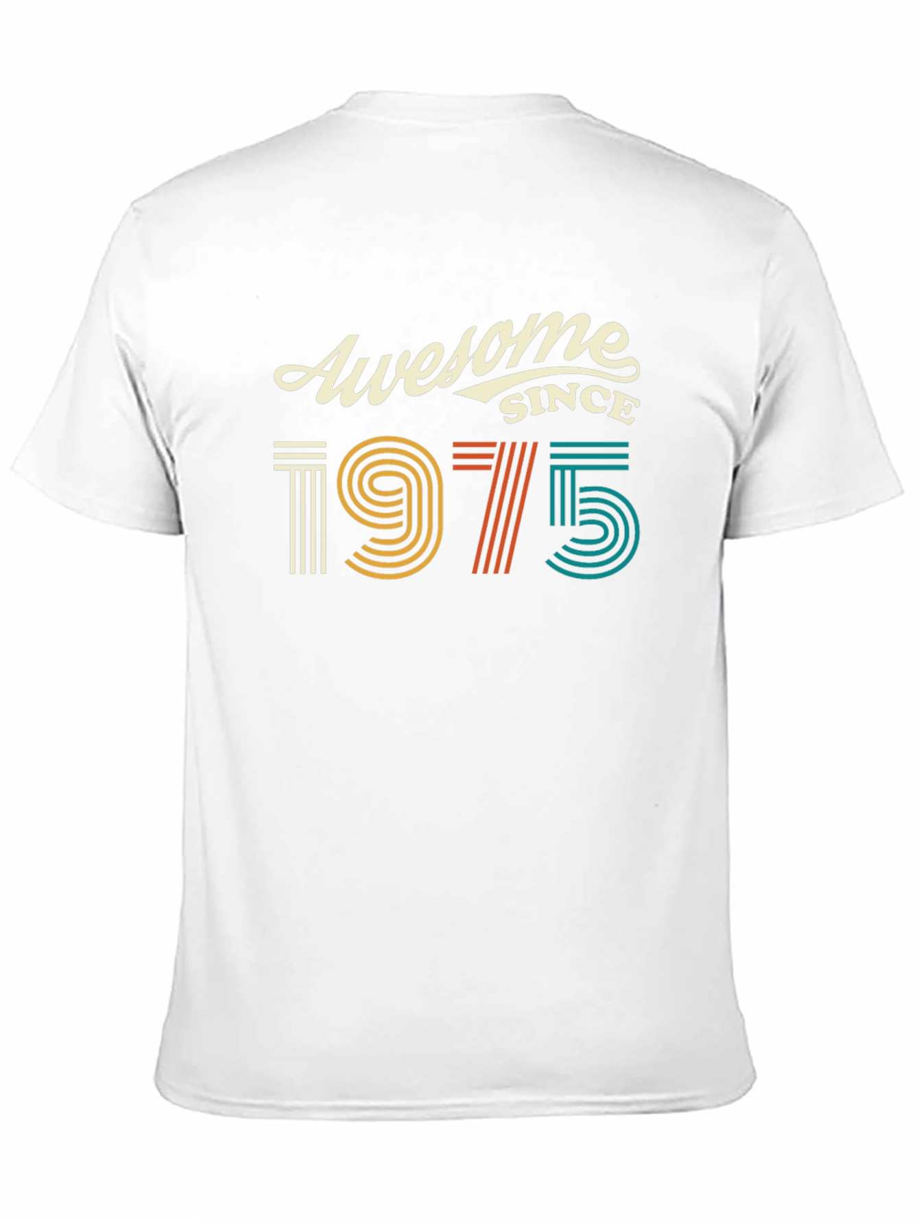 Black Awesome Since 1975 Birthday T-Shirt view 11