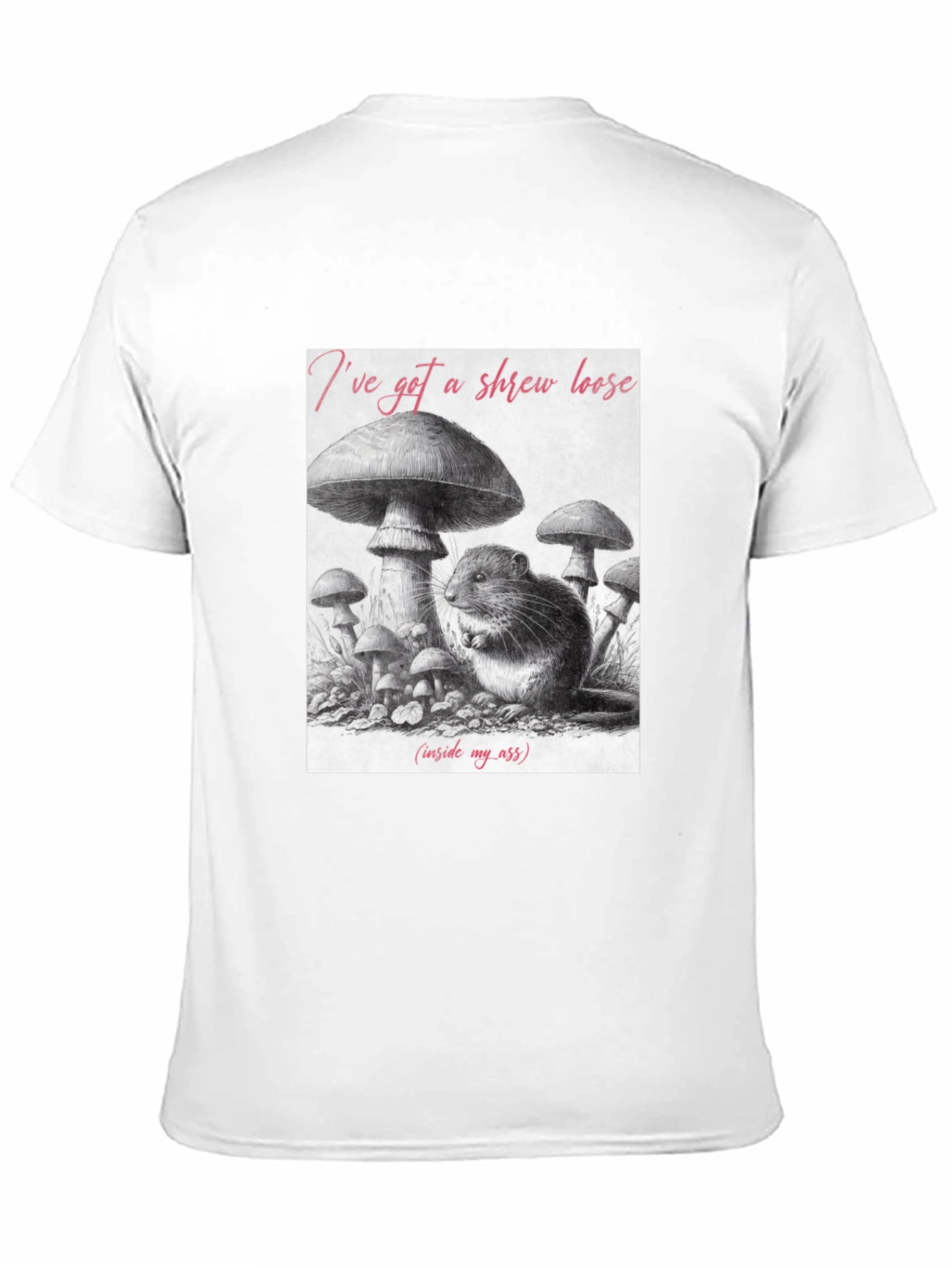 Black Shrew Loose Graphic T-Shirt - Funny Novelty Tee view 11