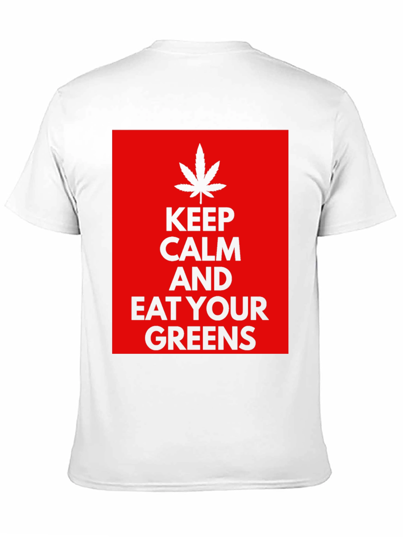 Black Keep Calm Eat Your Greens T-Shirt view 11