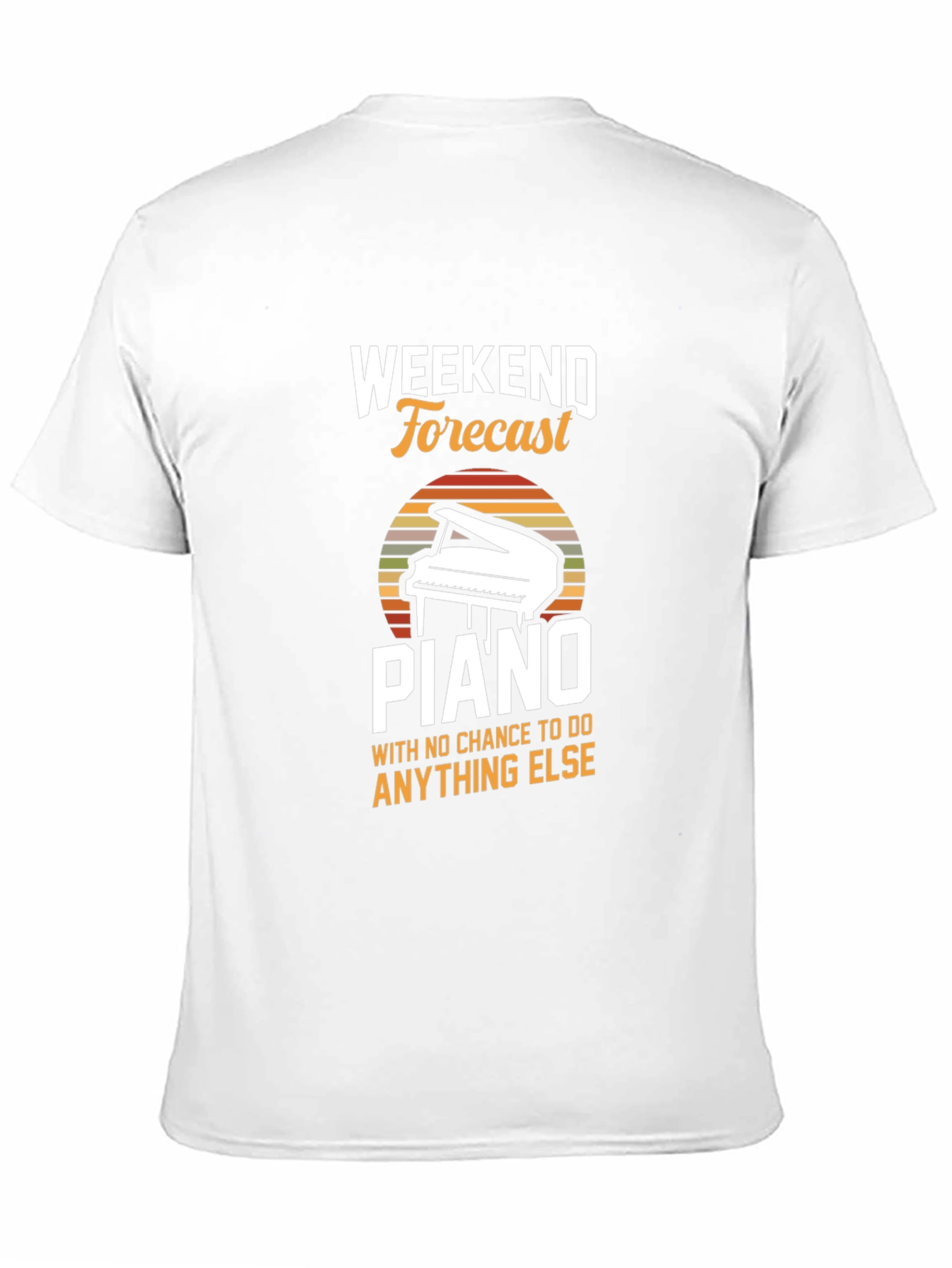 Black Weekend Forecast Piano T-Shirt view 11