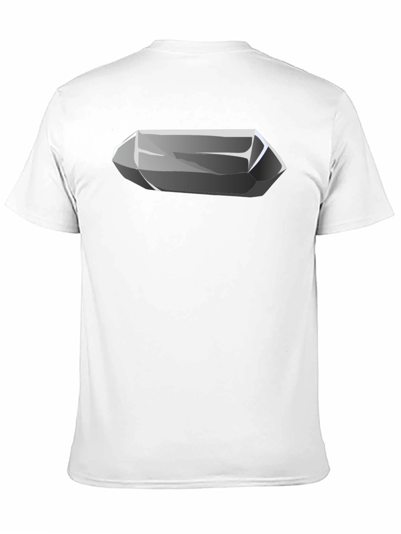 Black Quartz Crystal Graphic Tee - Cool Mineral Design view 11