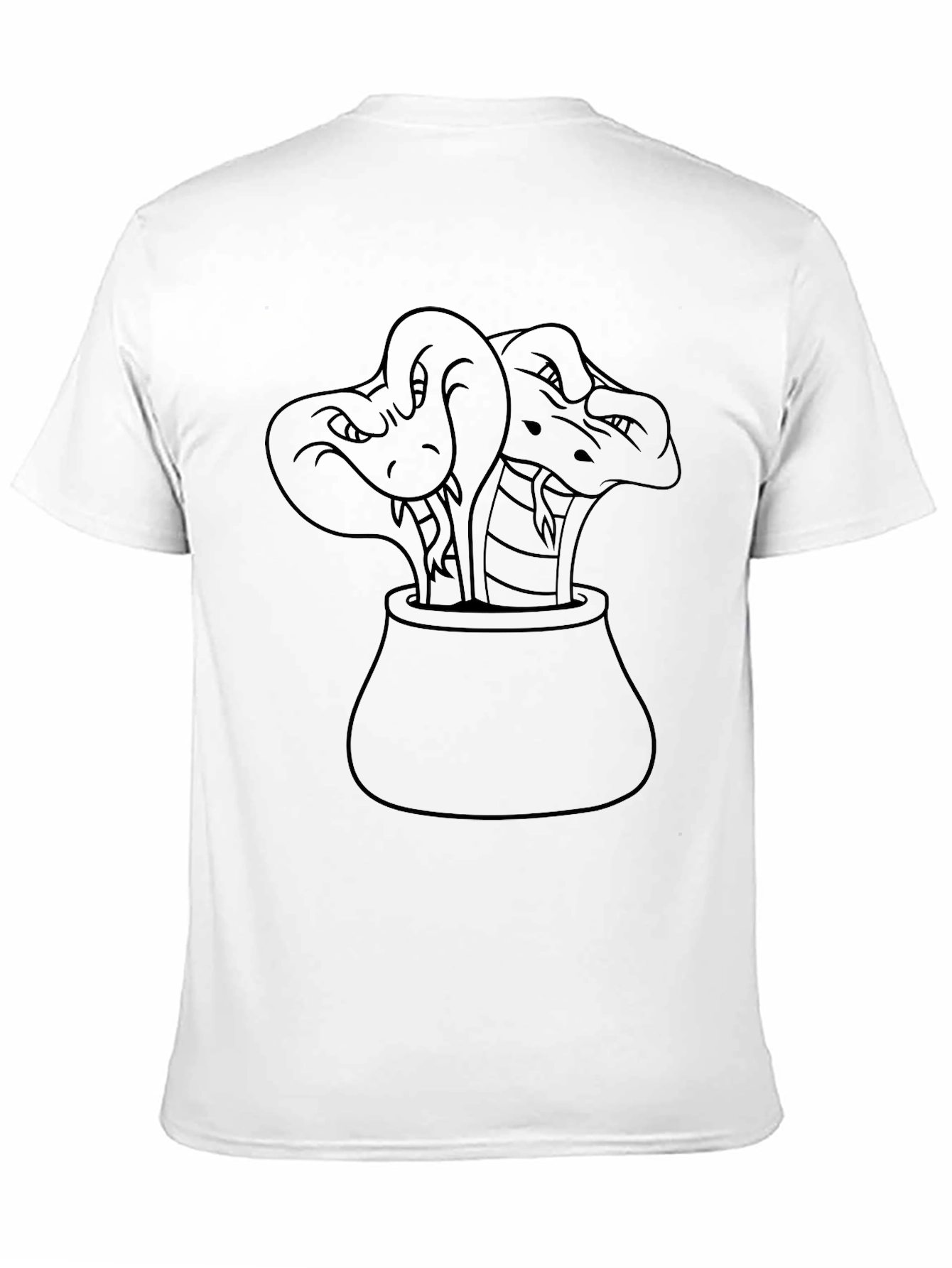 Black Cobra Snake Charmer T-Shirt - Black view 11