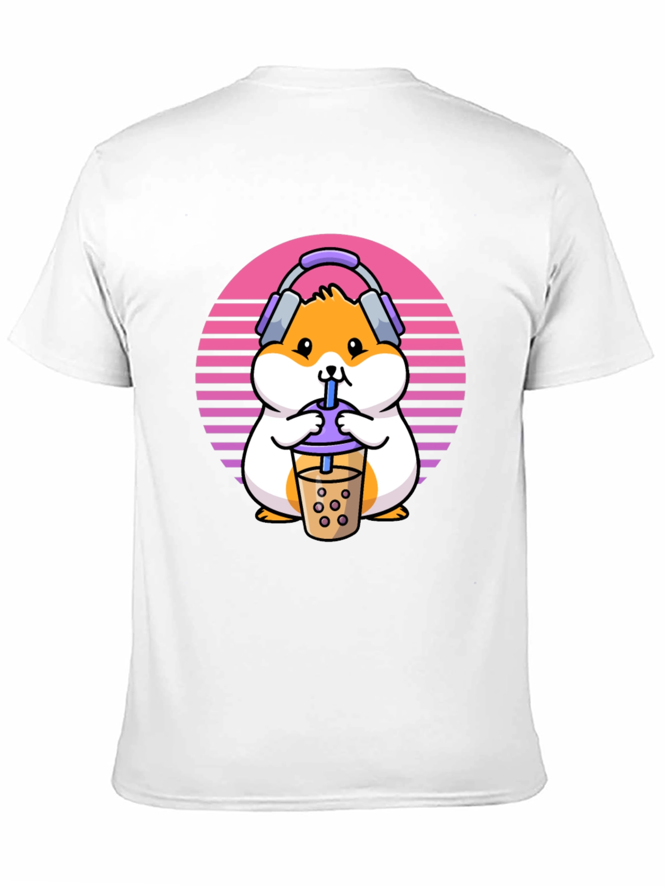 Black Hamster Bubble Tea T-Shirt - Cute Kawaii Design view 11