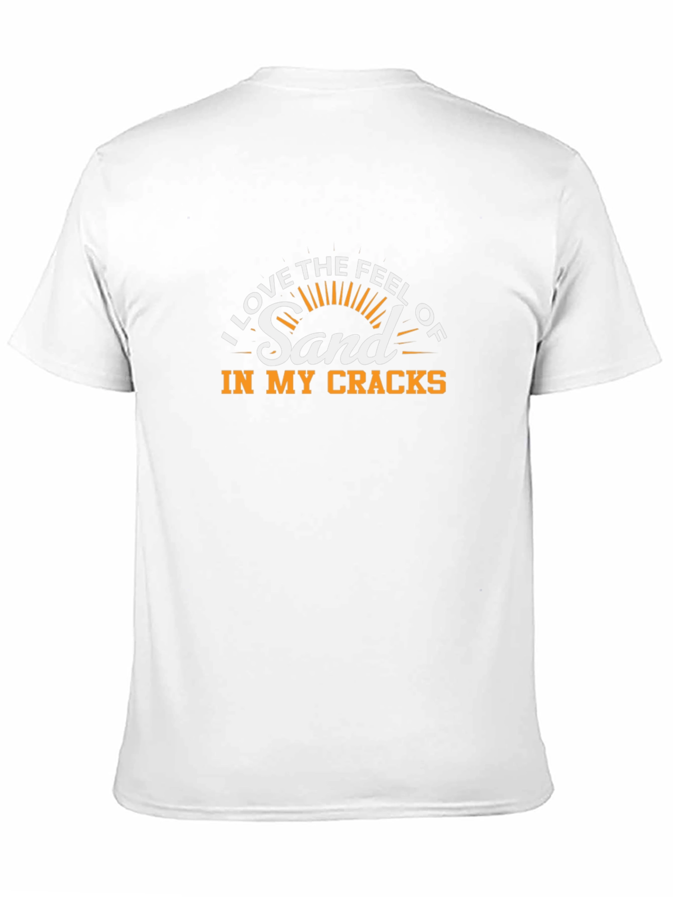 Black Funny Beach Lover T-Shirt - Sand in my Cracks view 11