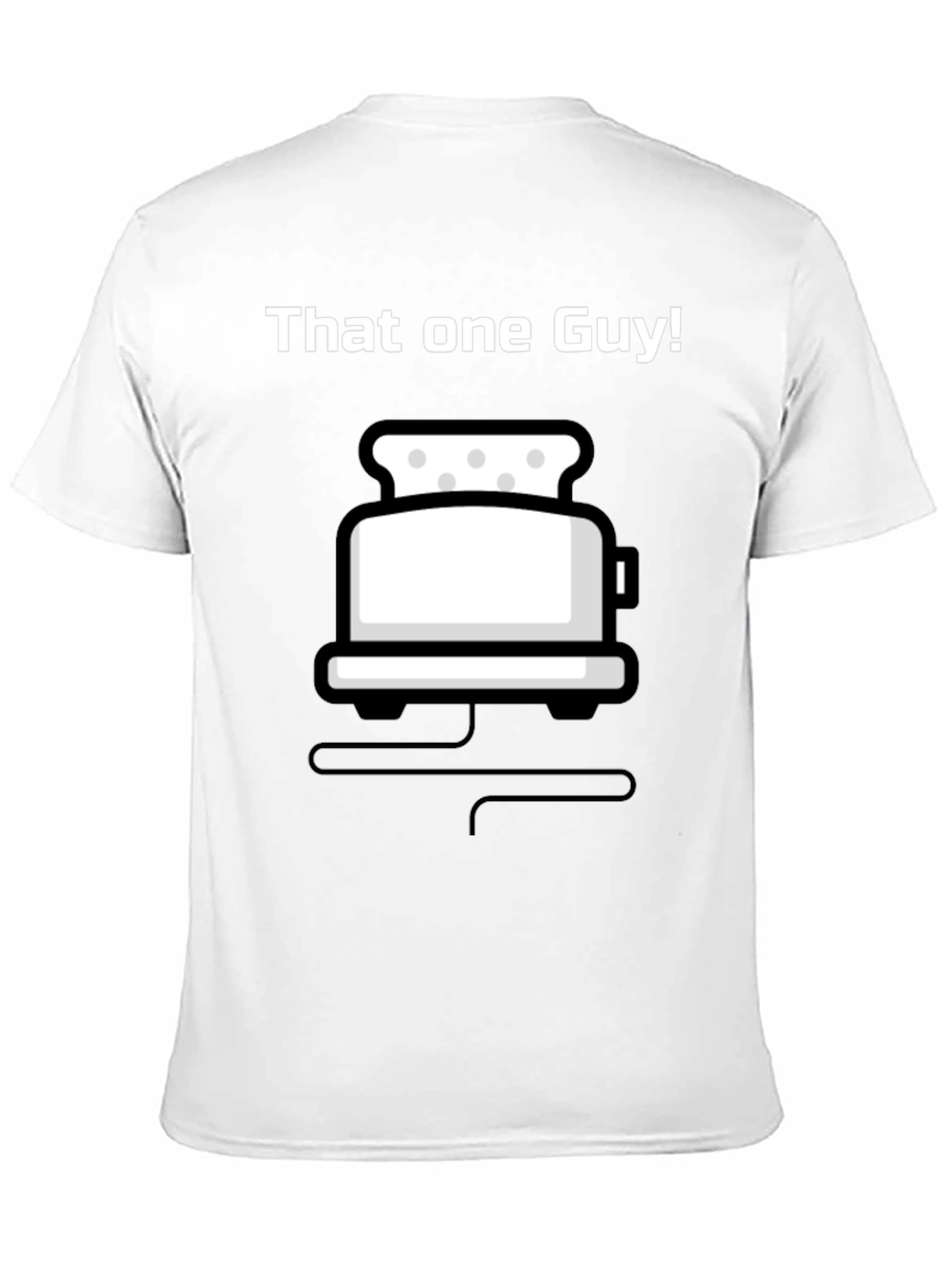 Black That One Guy Toaster Graphic Black T-Shirt view 11