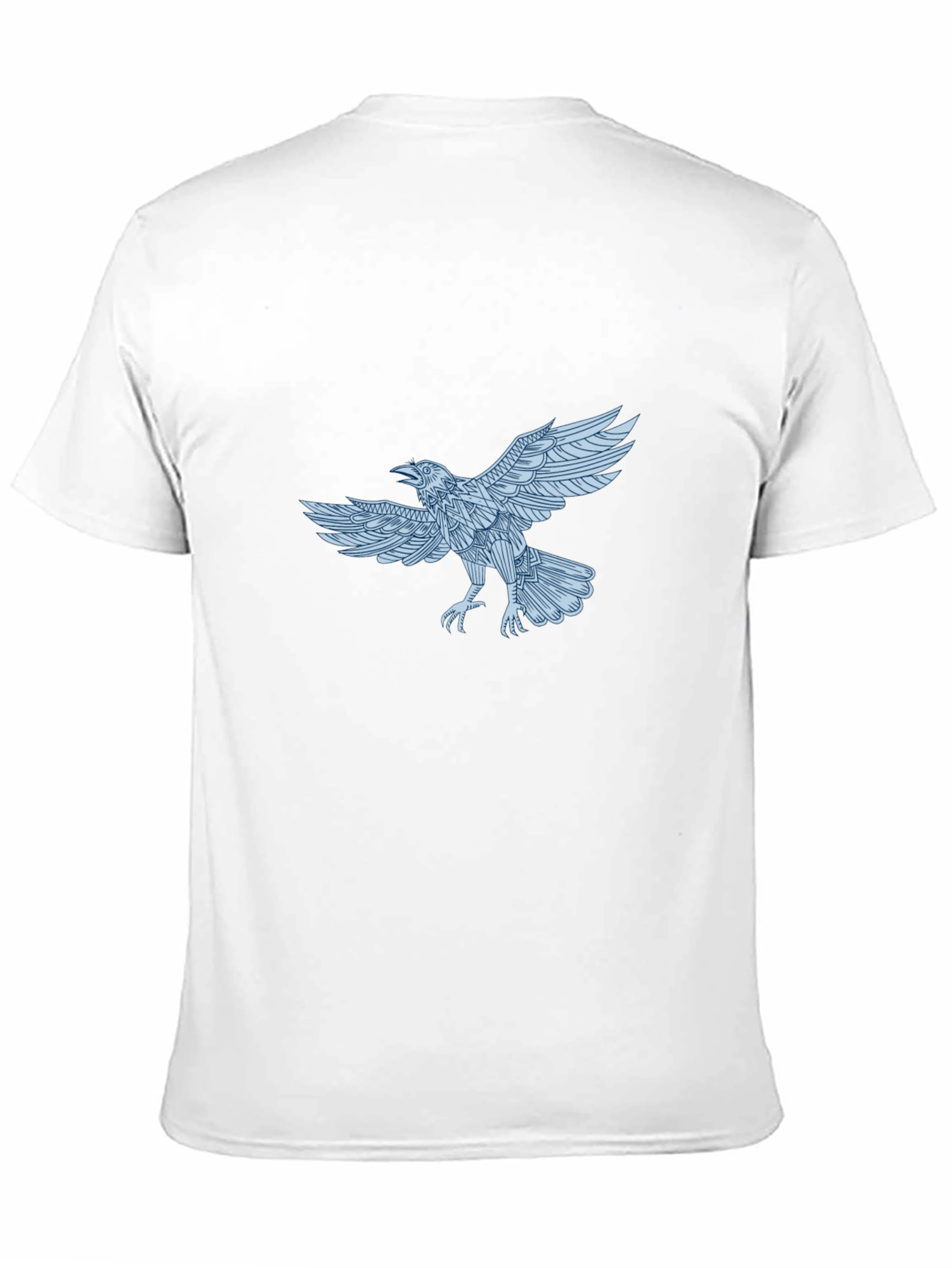 Black Raven Graphic Print Black T-Shirt view 11