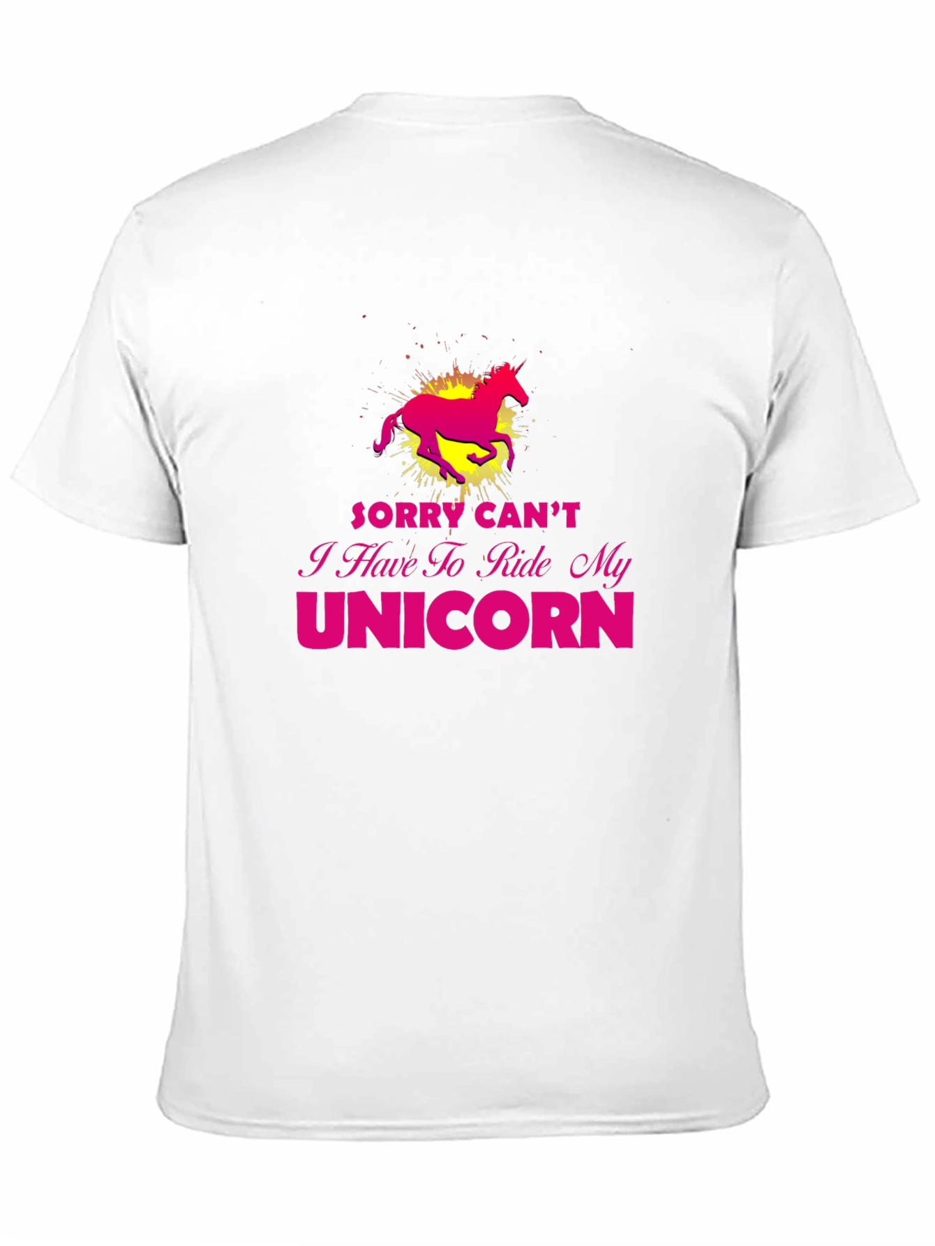 Black Unicorn Ride T-Shirt - Sorry Can't view 11