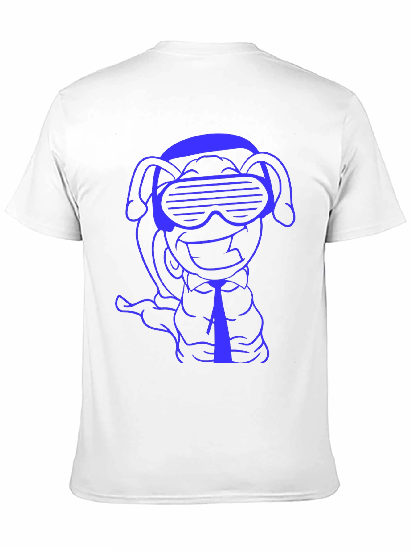 Black Cool Cartoon Dog T-Shirt view 11