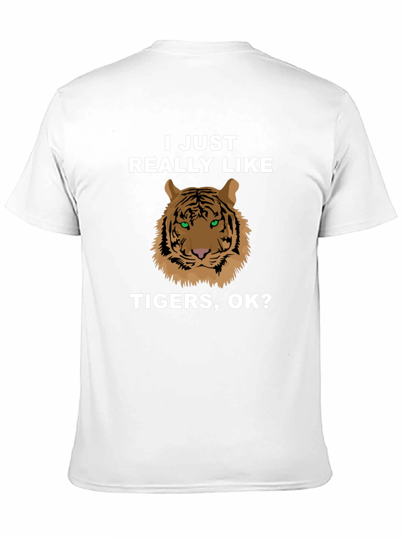 Black Tiger Graphic T-Shirt - I Just Really Like Tigers, OK? view 11