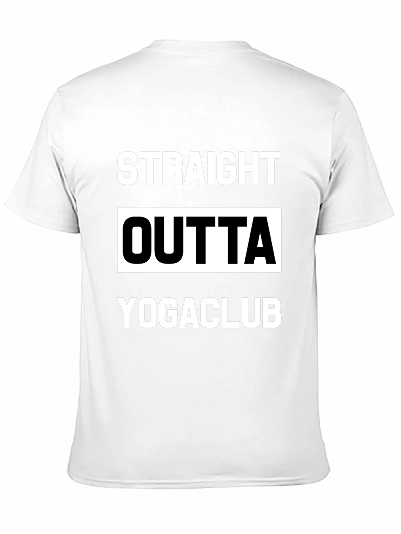 Black Straight Outta Yogaclub Black Graphic Tee view 11