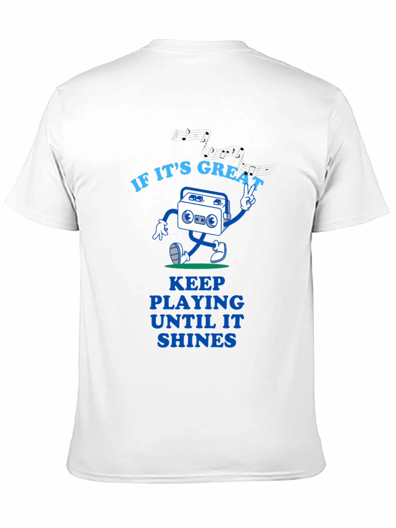 Black Great Tunes Tee - Play Until It Shines view 11