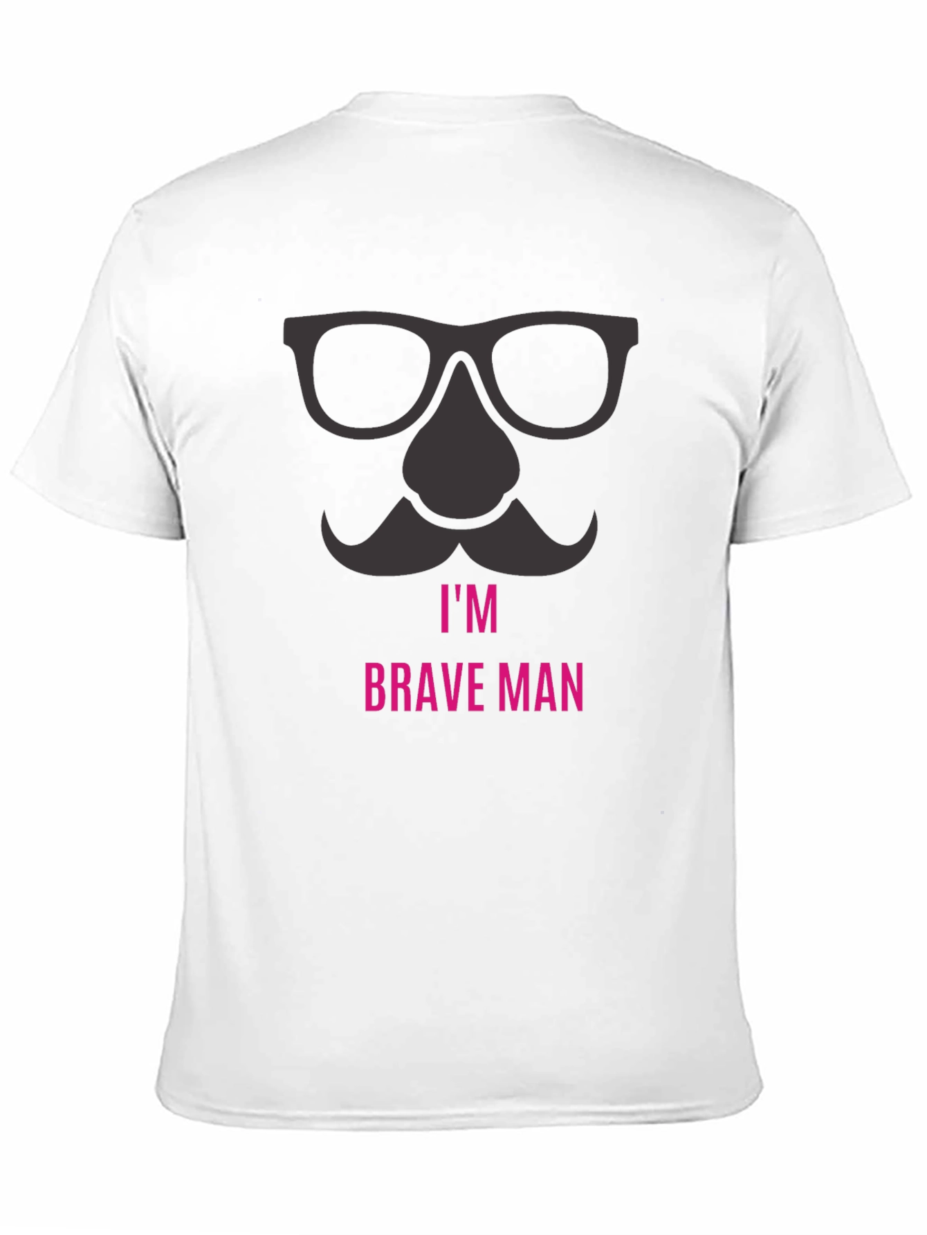 Black I'm Brave Man T-Shirt view 11