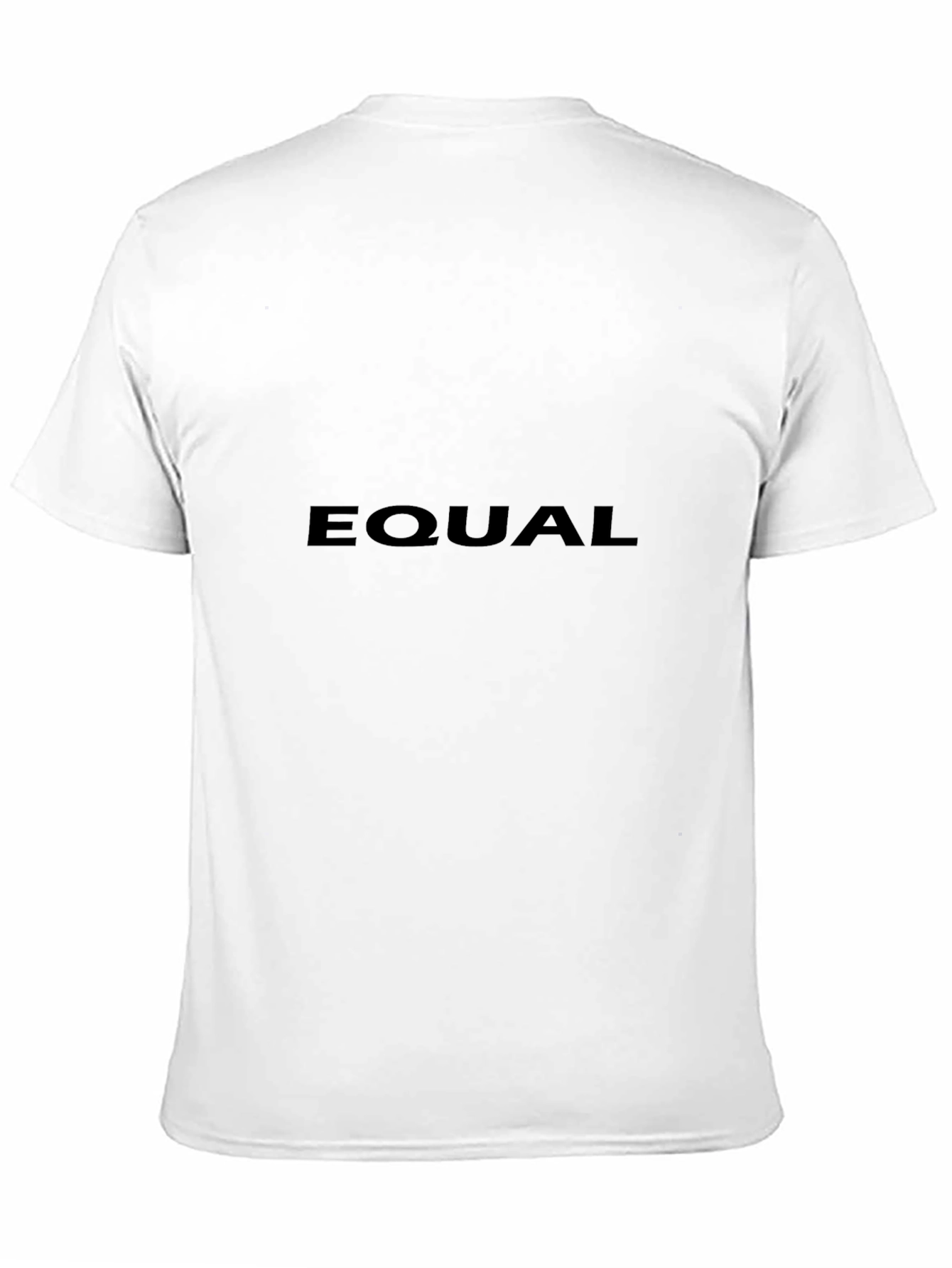 Black Equal Black T-Shirt - Bold Statement Tee view 11