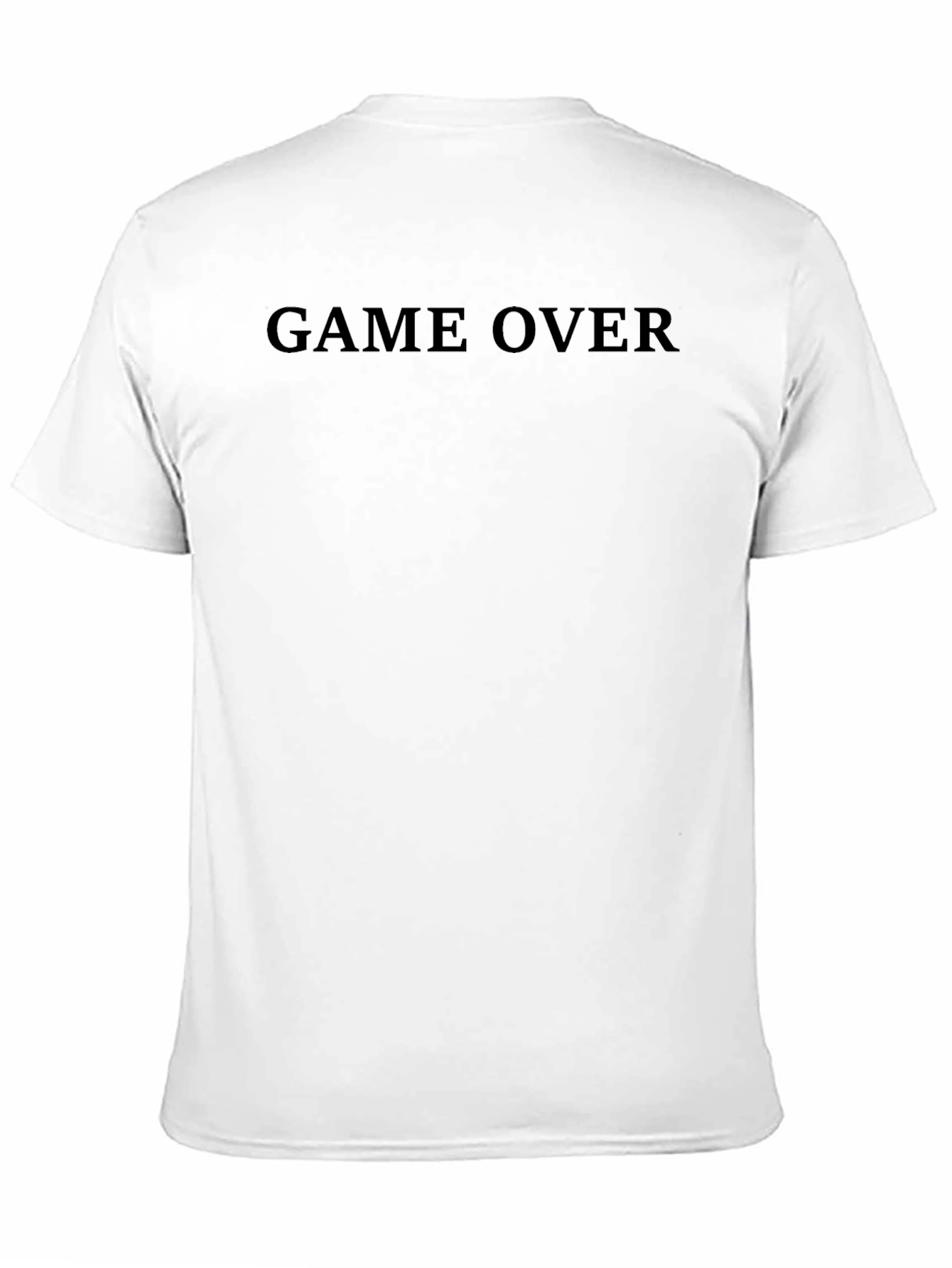 Black Game Over Black Crew Neck T-Shirt view 11