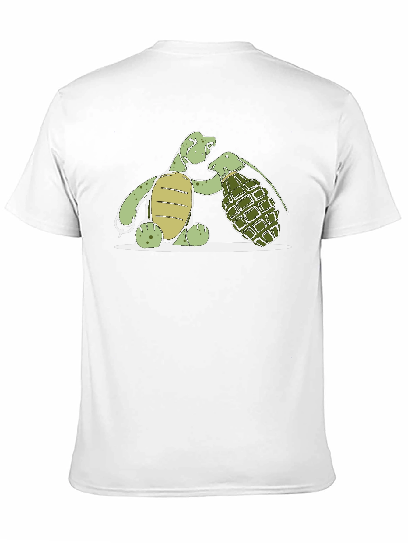 Black Turtle Grenade Graphic T-Shirt view 11