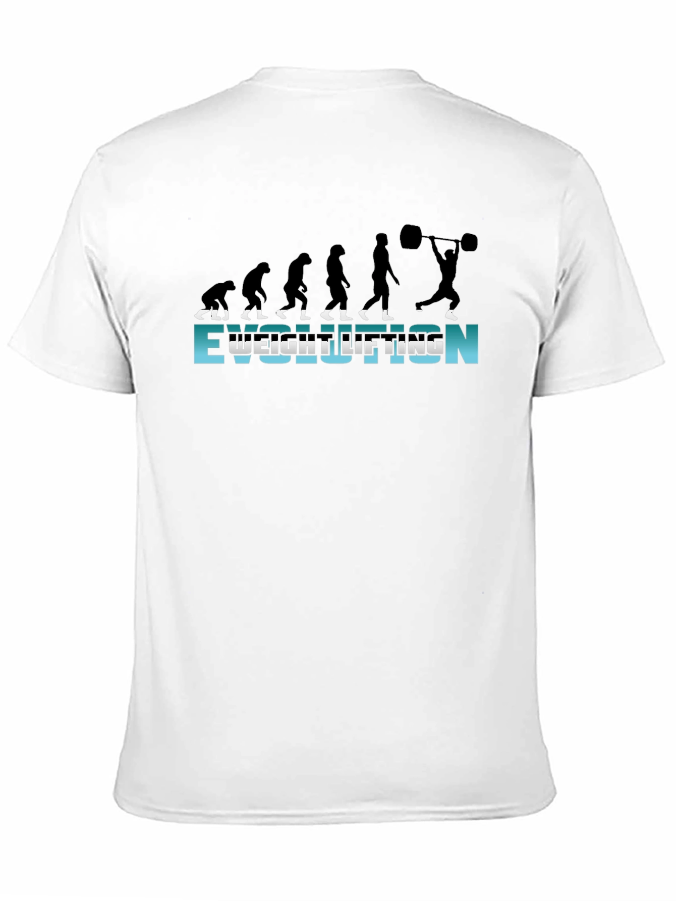 Black Weightlifting Evolution Graphic T-Shirt - Black view 11
