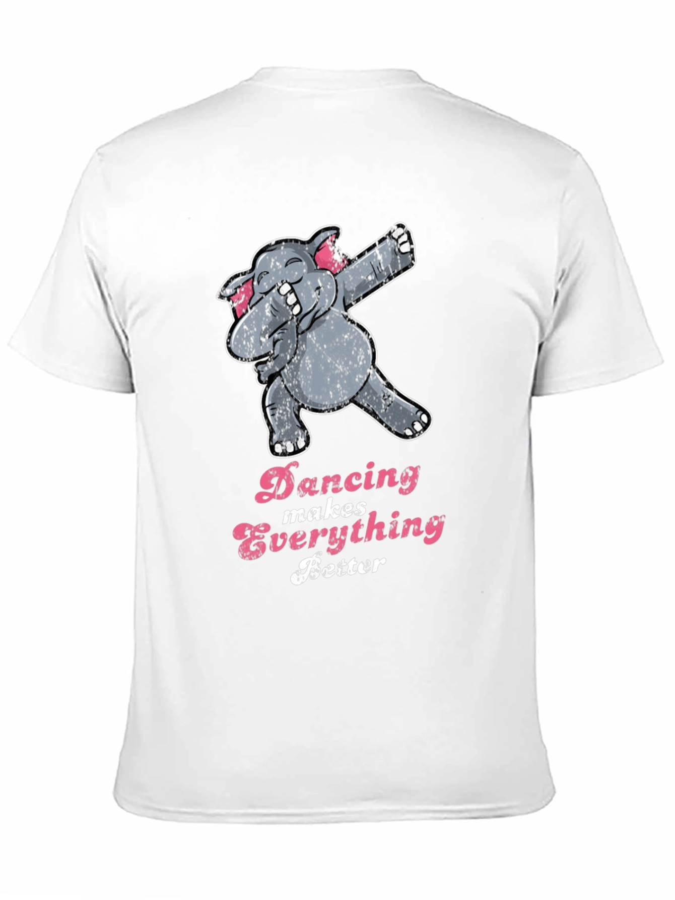 Black Dancing Elephant Graphic Tee - Makes Everything Better! view 11