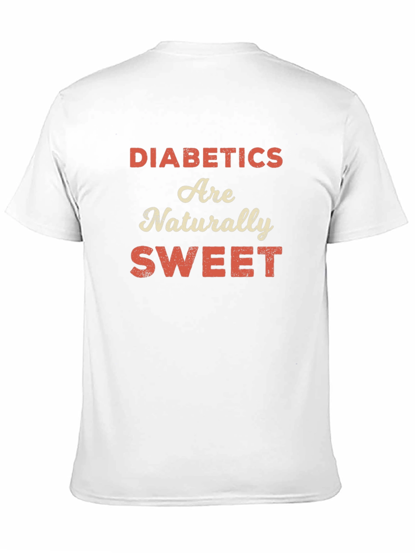 Black Funny Diabetes Awareness T-Shirt - Naturally Sweet! view 11