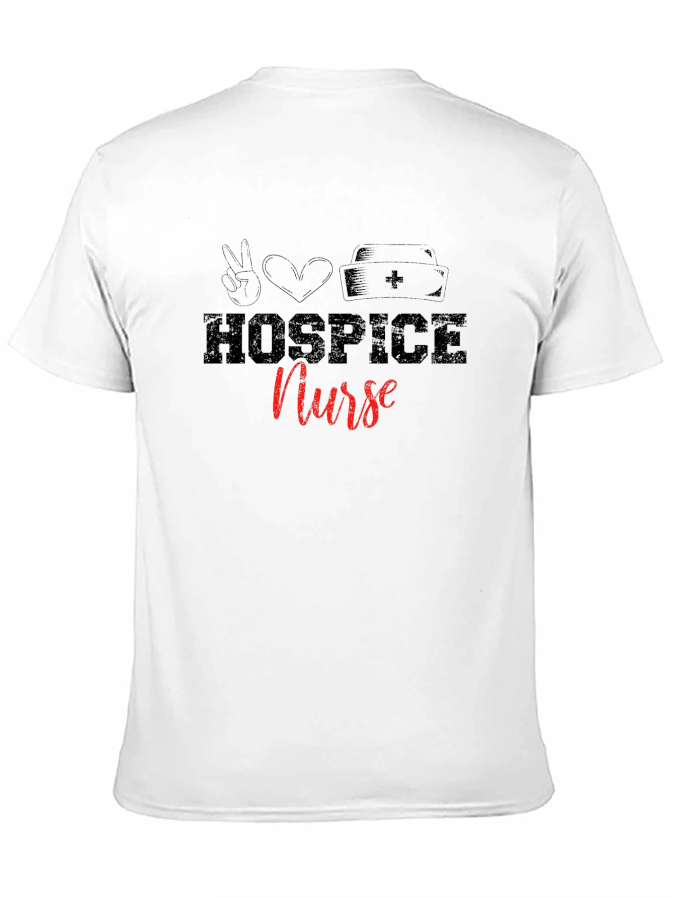Hospice Nurse T-Shirt: Peace, Love, and Care - 11