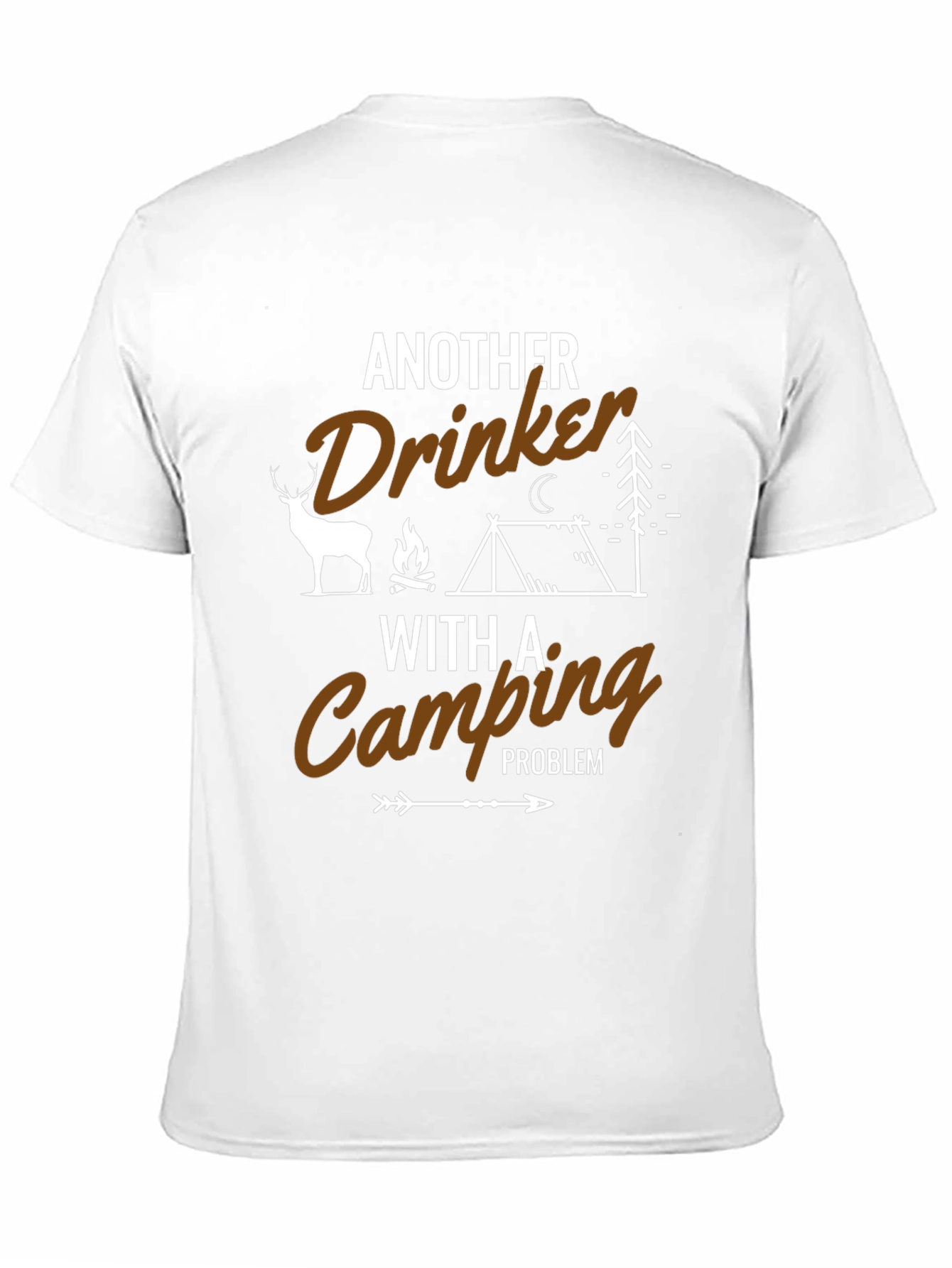 Black Funny Camping Drinker T-Shirt - Outdoor Adventure Tee view 11