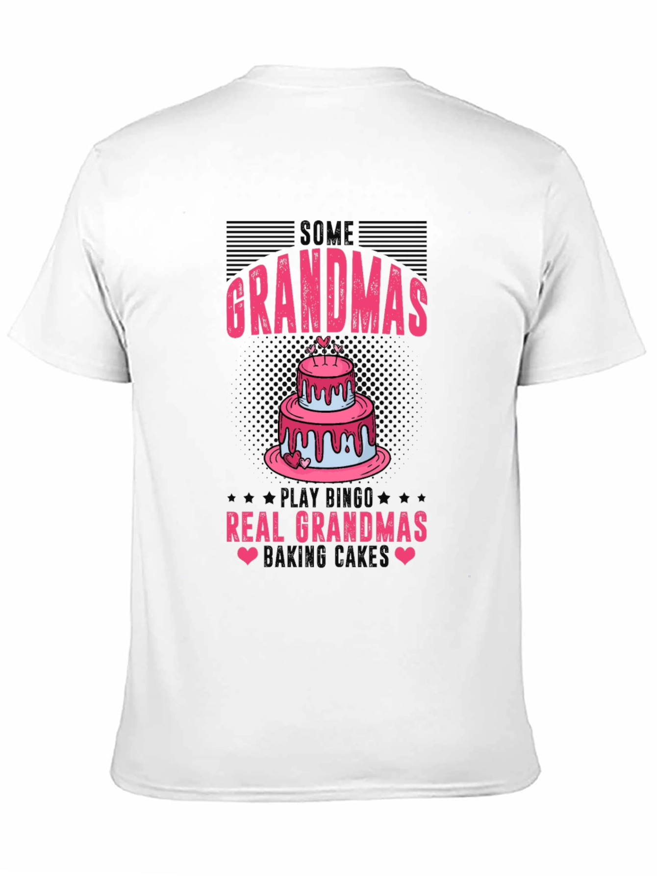 Black Funny Grandma Baking Cake Graphic Tee view 11