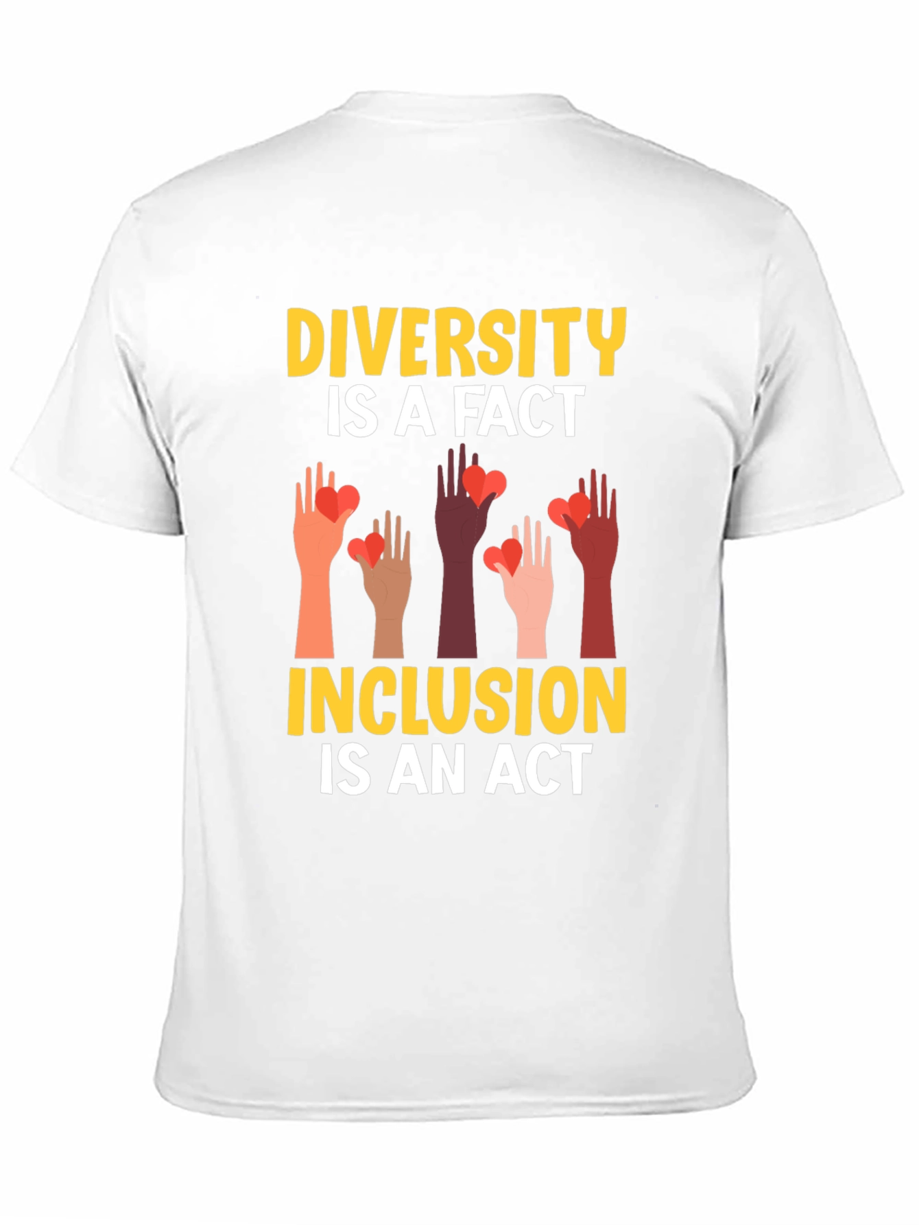 Black Diversity Inclusion T-Shirt view 11