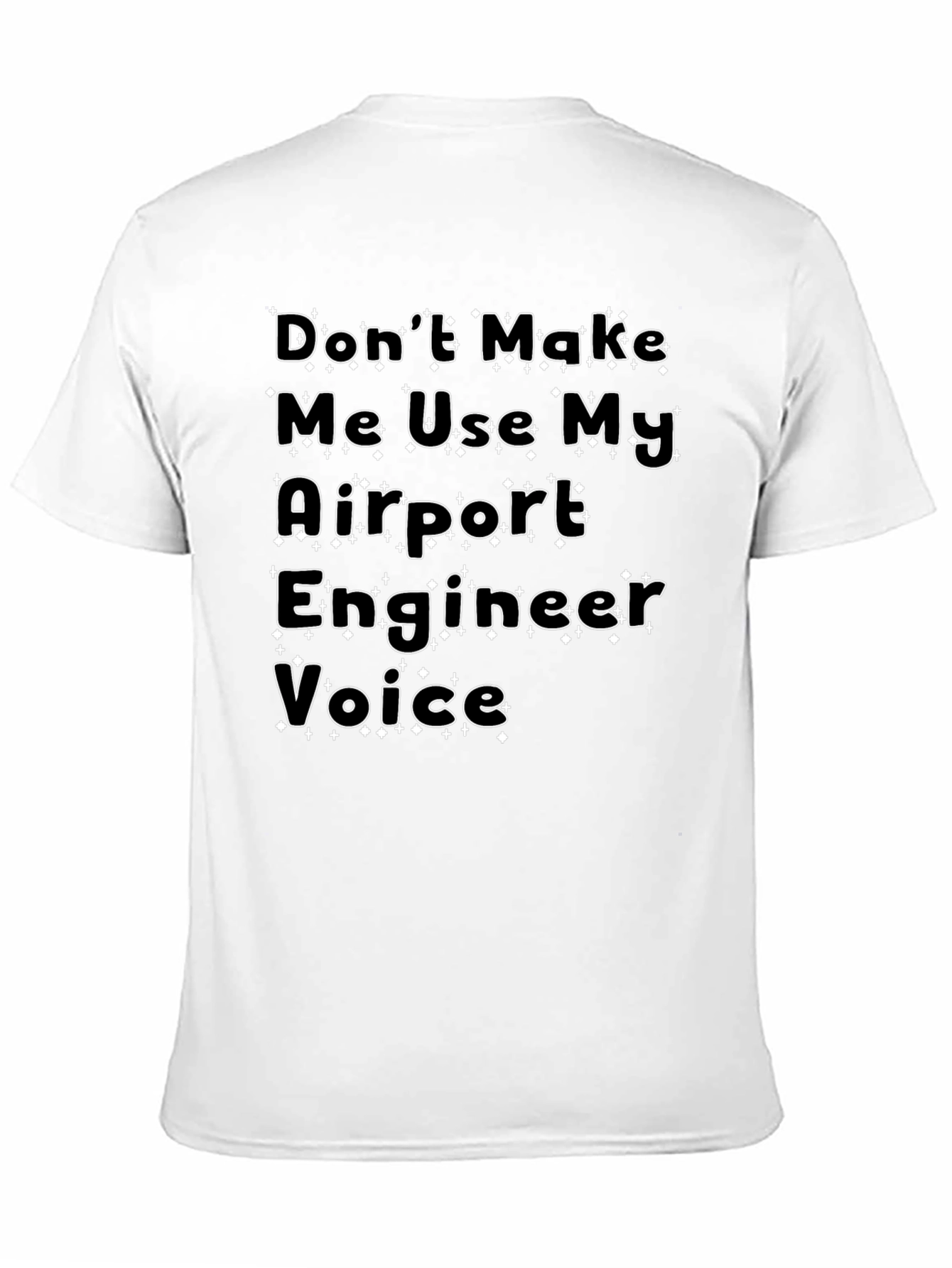 Black Airport Engineer Voice Black T-Shirt view 11