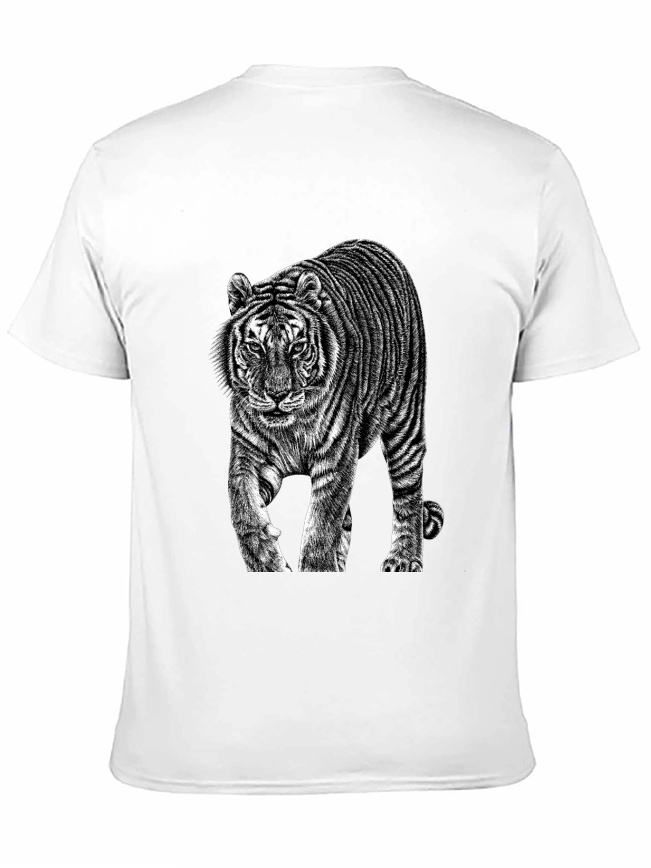 Black Tiger Graphic Black T-Shirt view 11