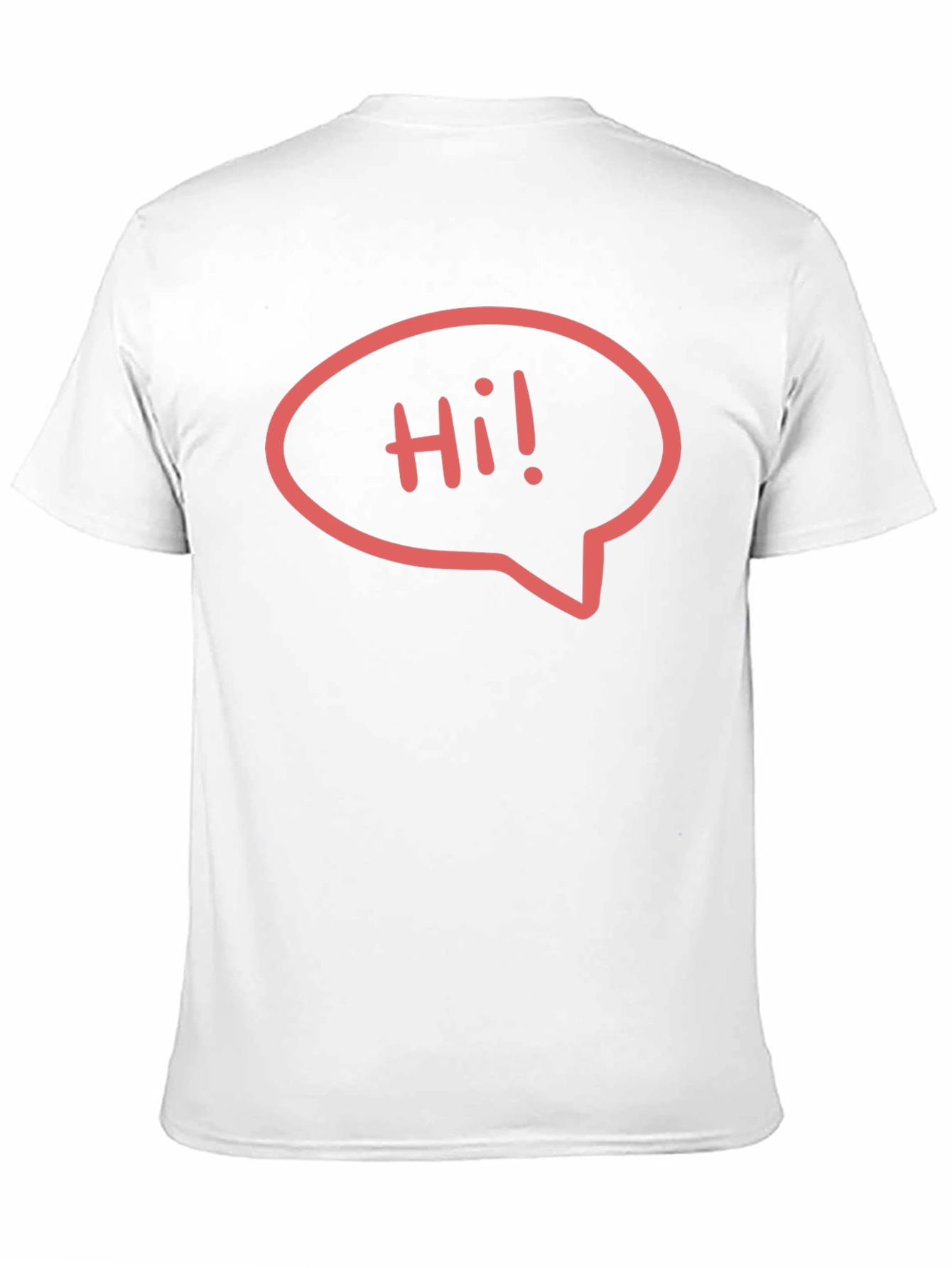 Black Hi! Graphic Black T-Shirt - Casual Style view 11