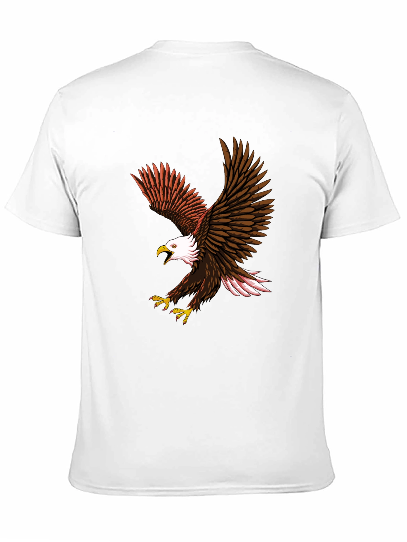 Black Eagle Graphic Print Crew Neck T-Shirt view 11