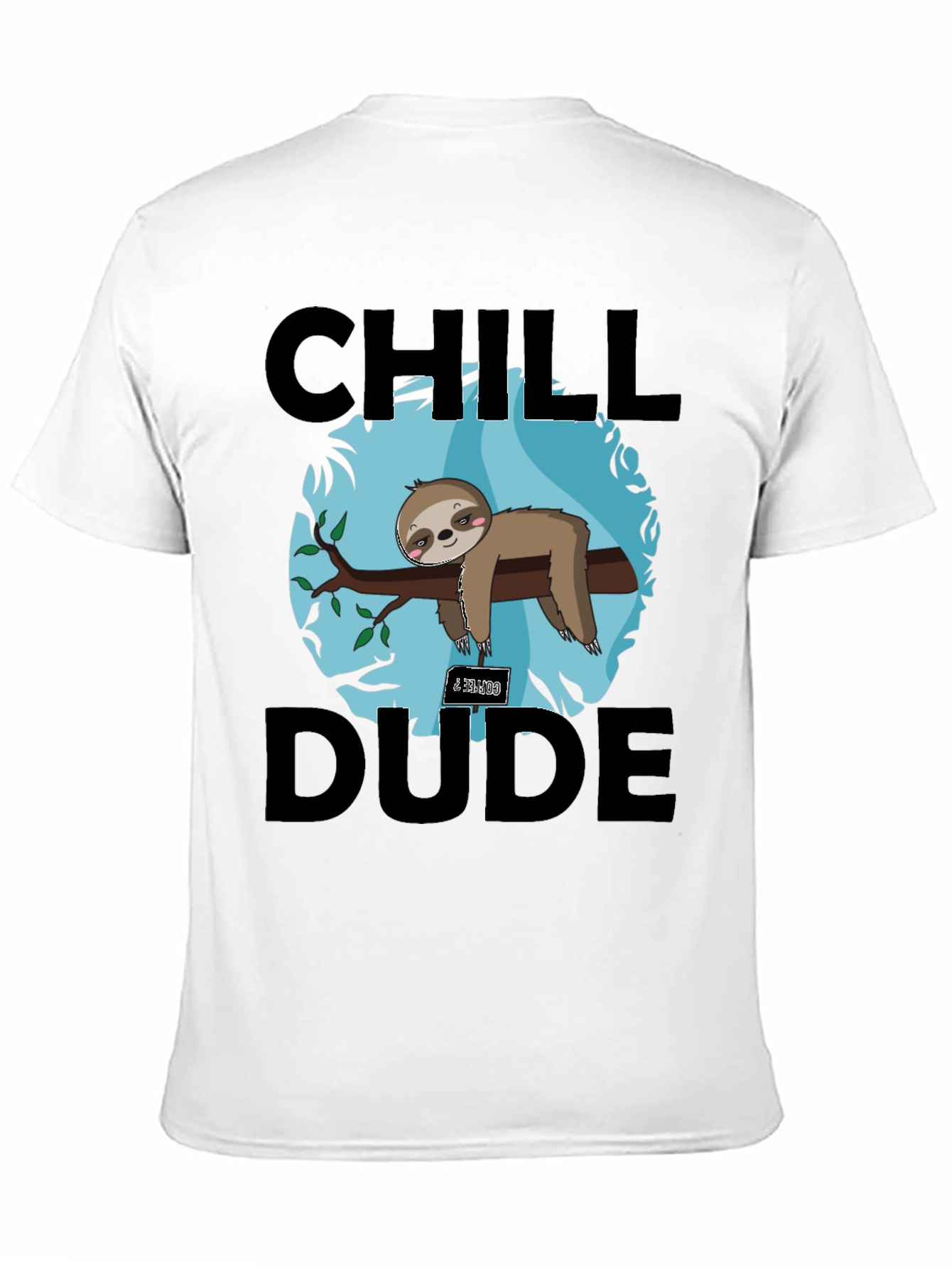 Black Chill Dude Sloth Graphic Tee view 11