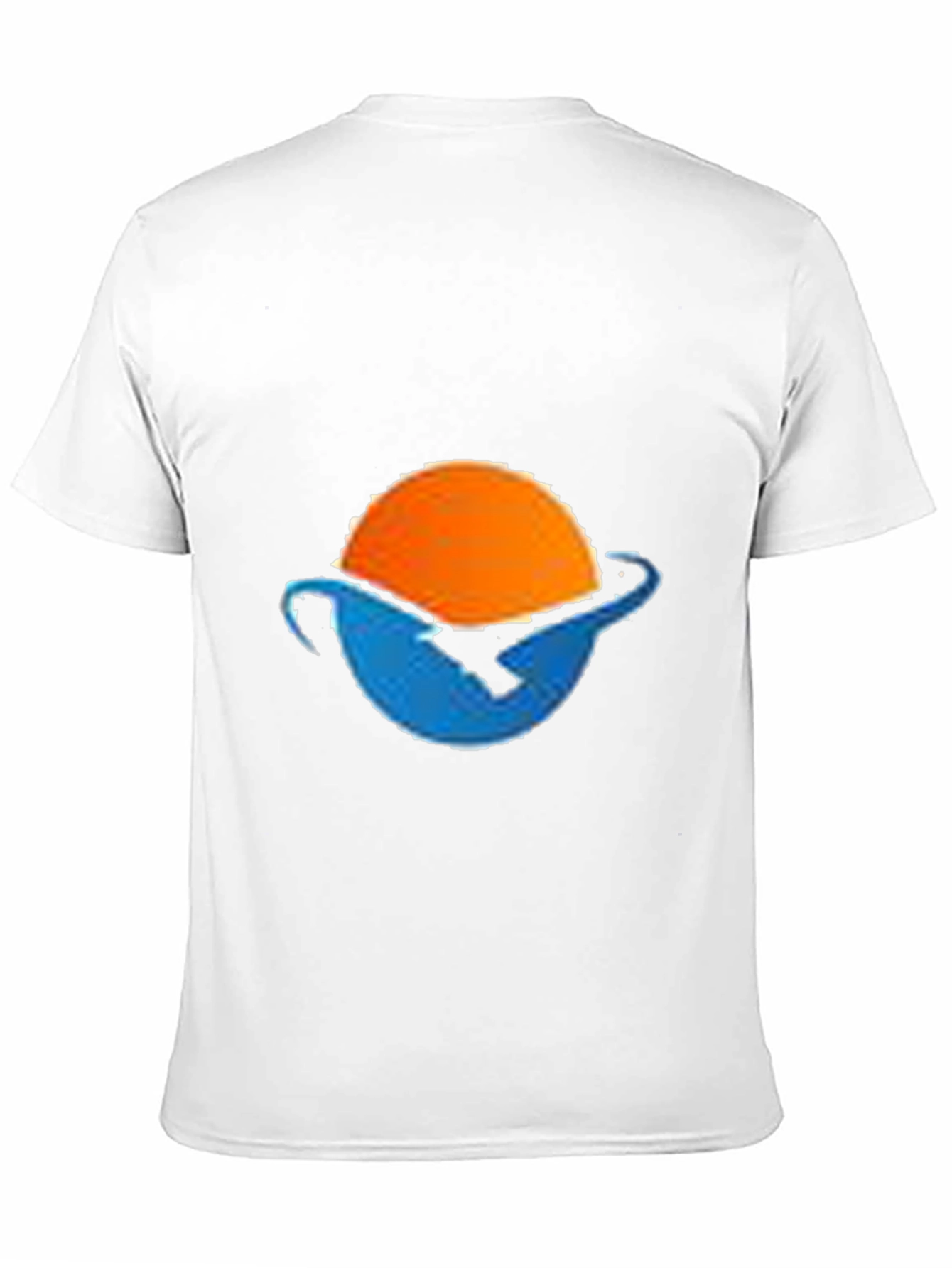 Black Sunset Wave Graphic Tee - Black Cotton Blend view 11