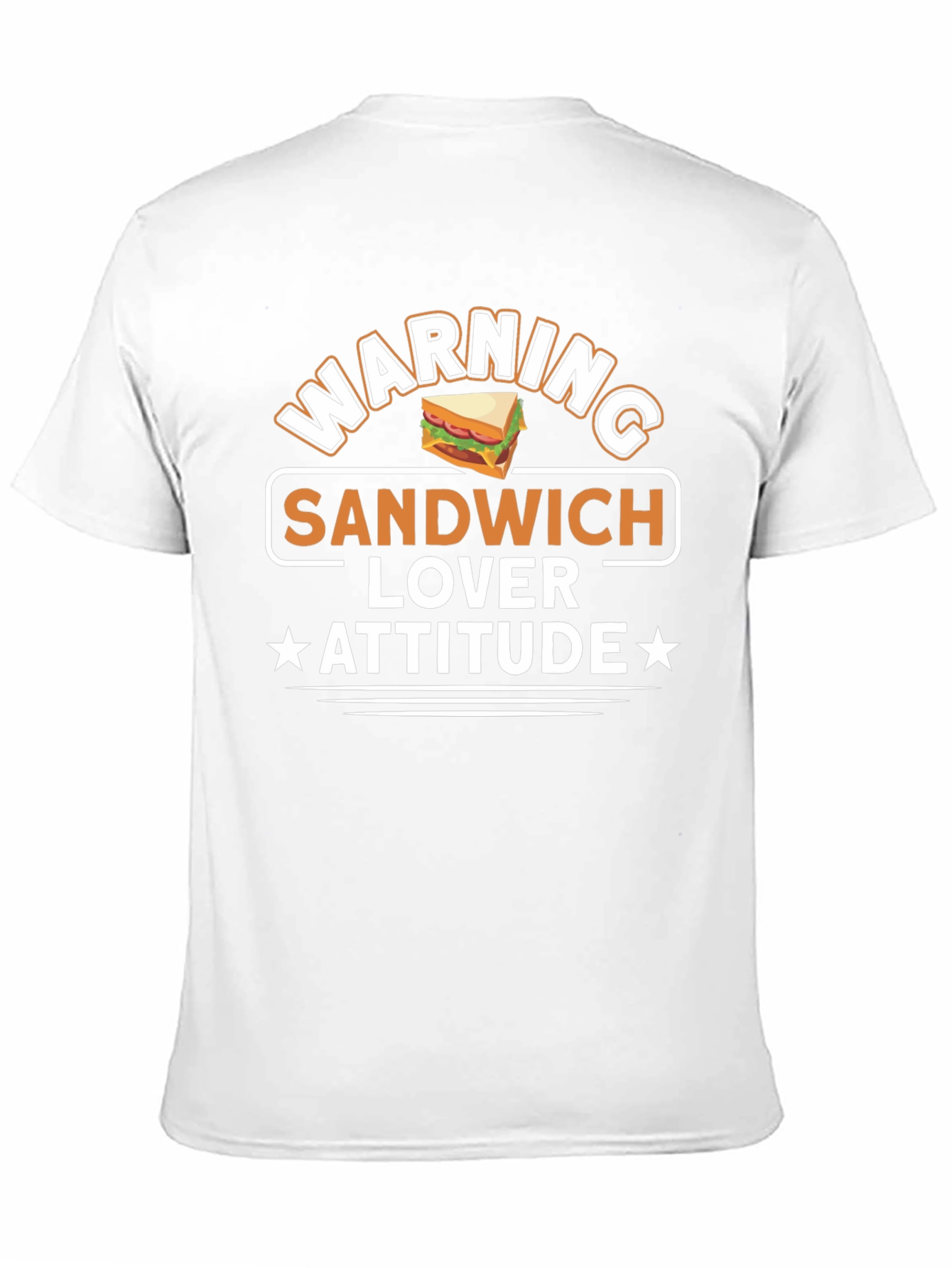 Black Sandwich Lover Attitude T-Shirt - Funny Foodie Tee view 11