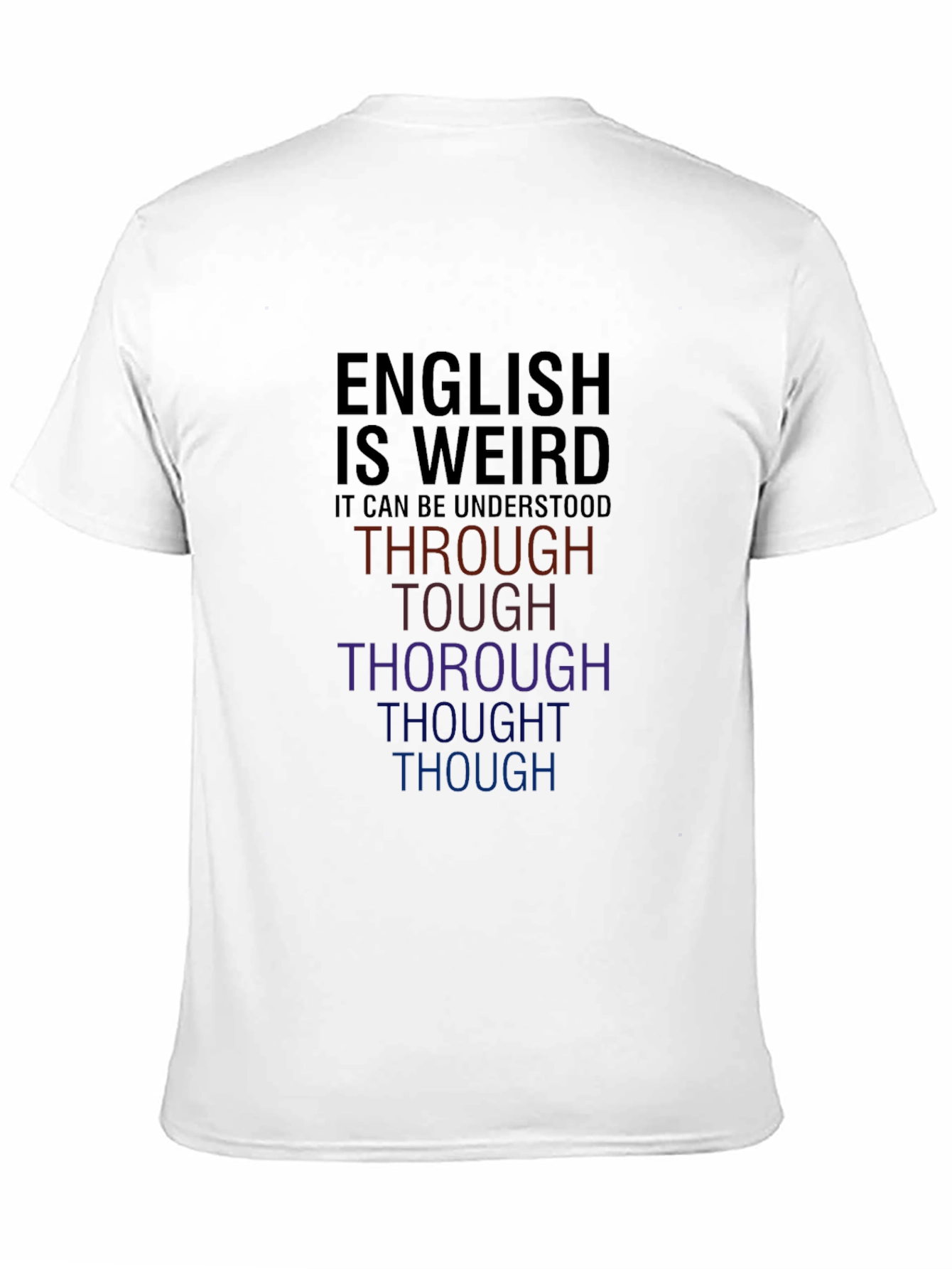 Black English Is Weird Graphic Tee - Funny Wordplay T-Shirt view 11
