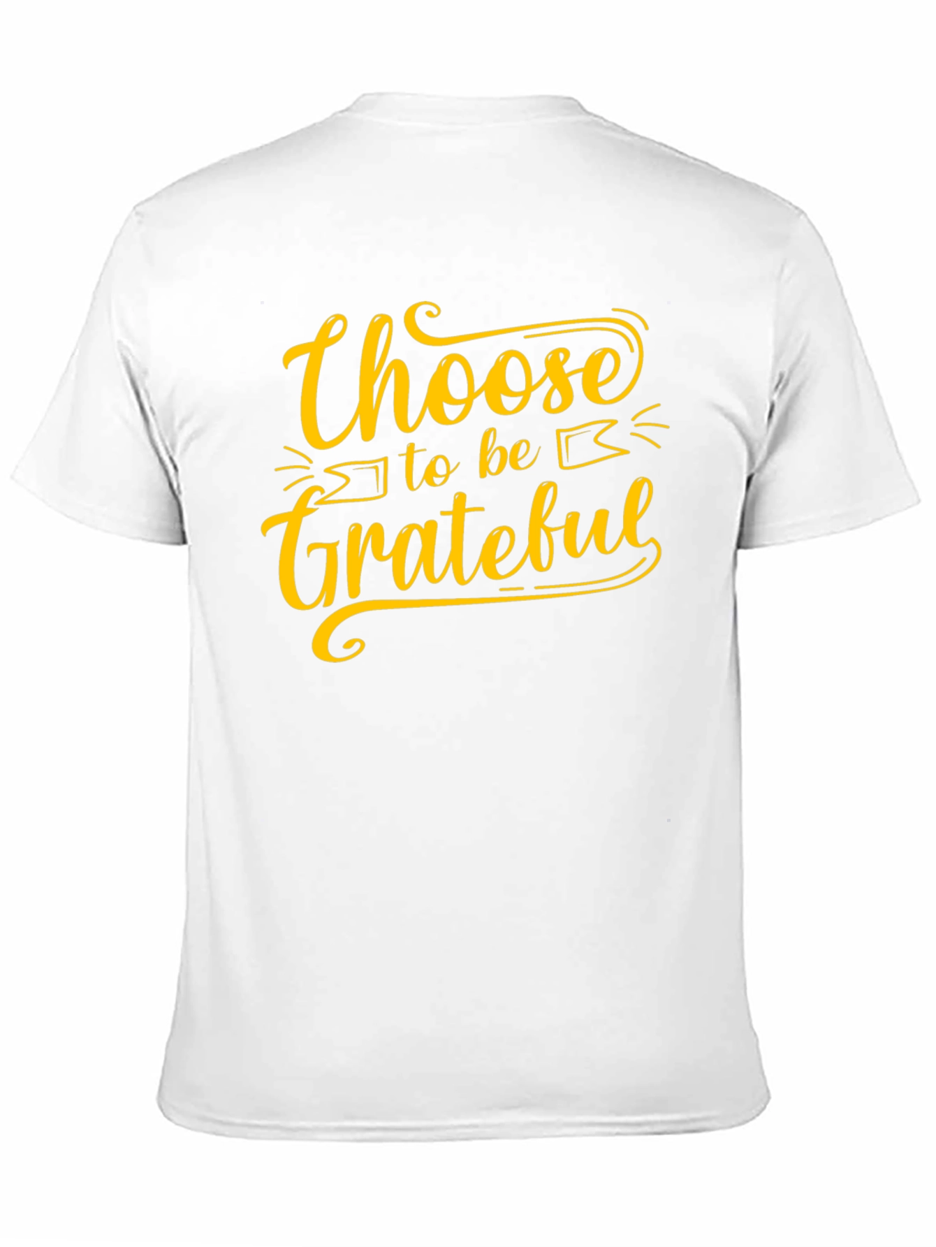 Black Choose to be Grateful Black T-Shirt view 11
