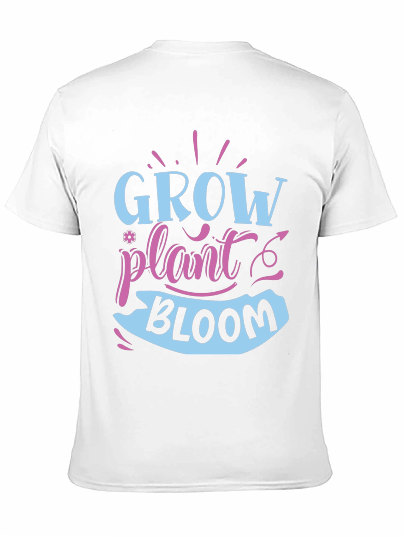 Black Grow Plant Bloom T-Shirt - Gardening Shirt view 11