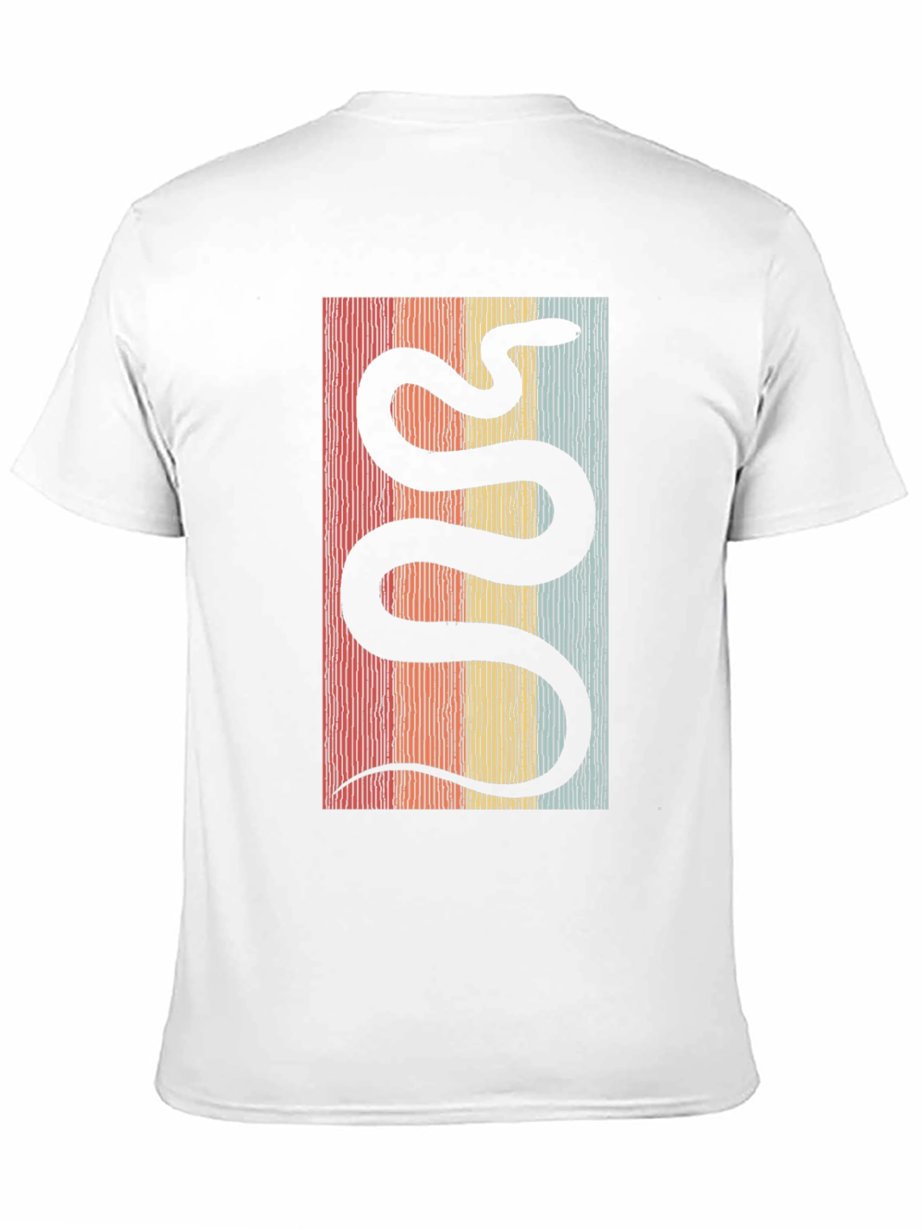 Black Retro Snake Graphic Tee - Cool Vintage Style view 11