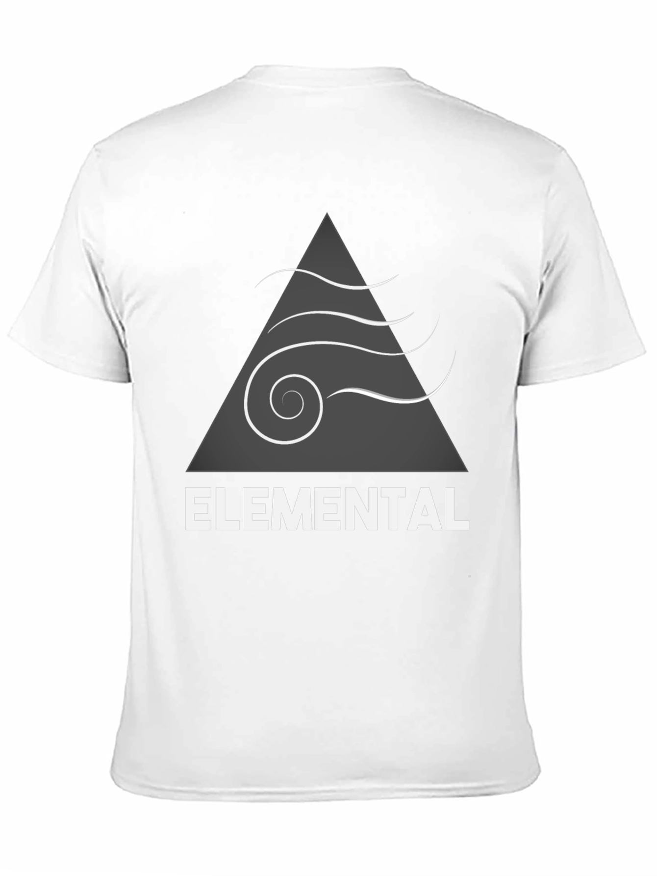 Black Elemental Graphic Print T-Shirt view 11
