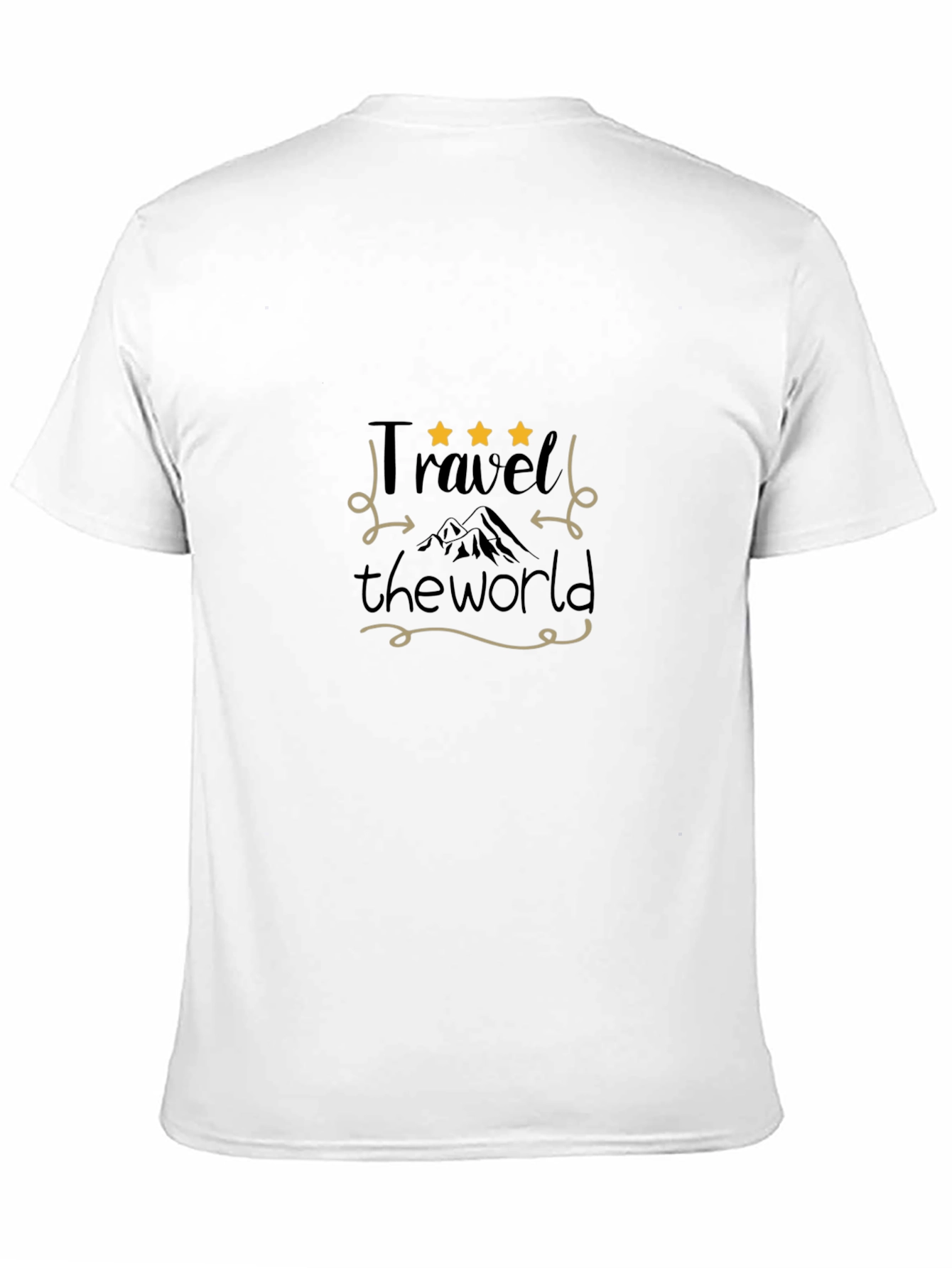 Black Travel the World Black Graphic Tee view 11