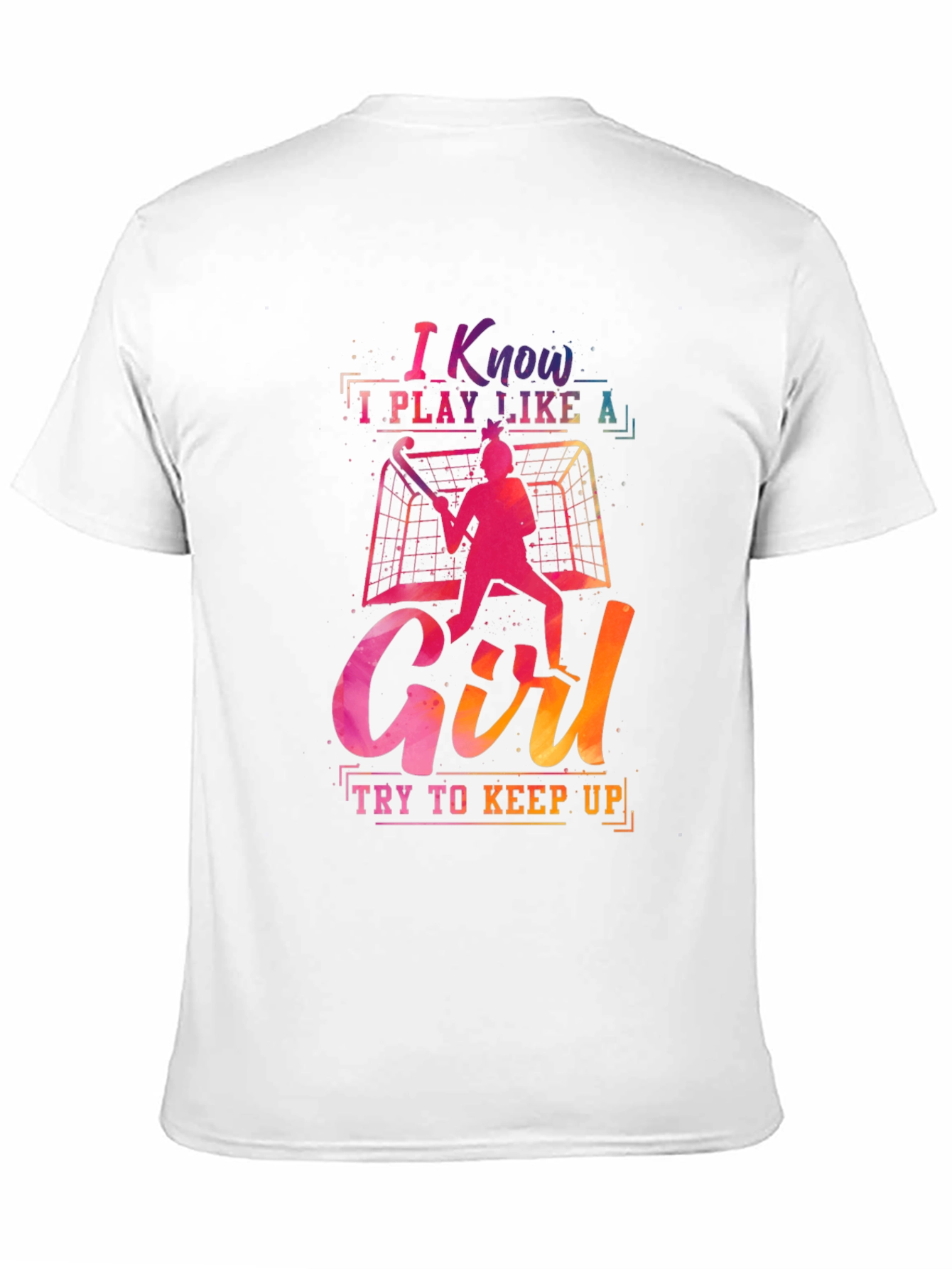 Black I Know I Play Like a Girl T-Shirt view 11
